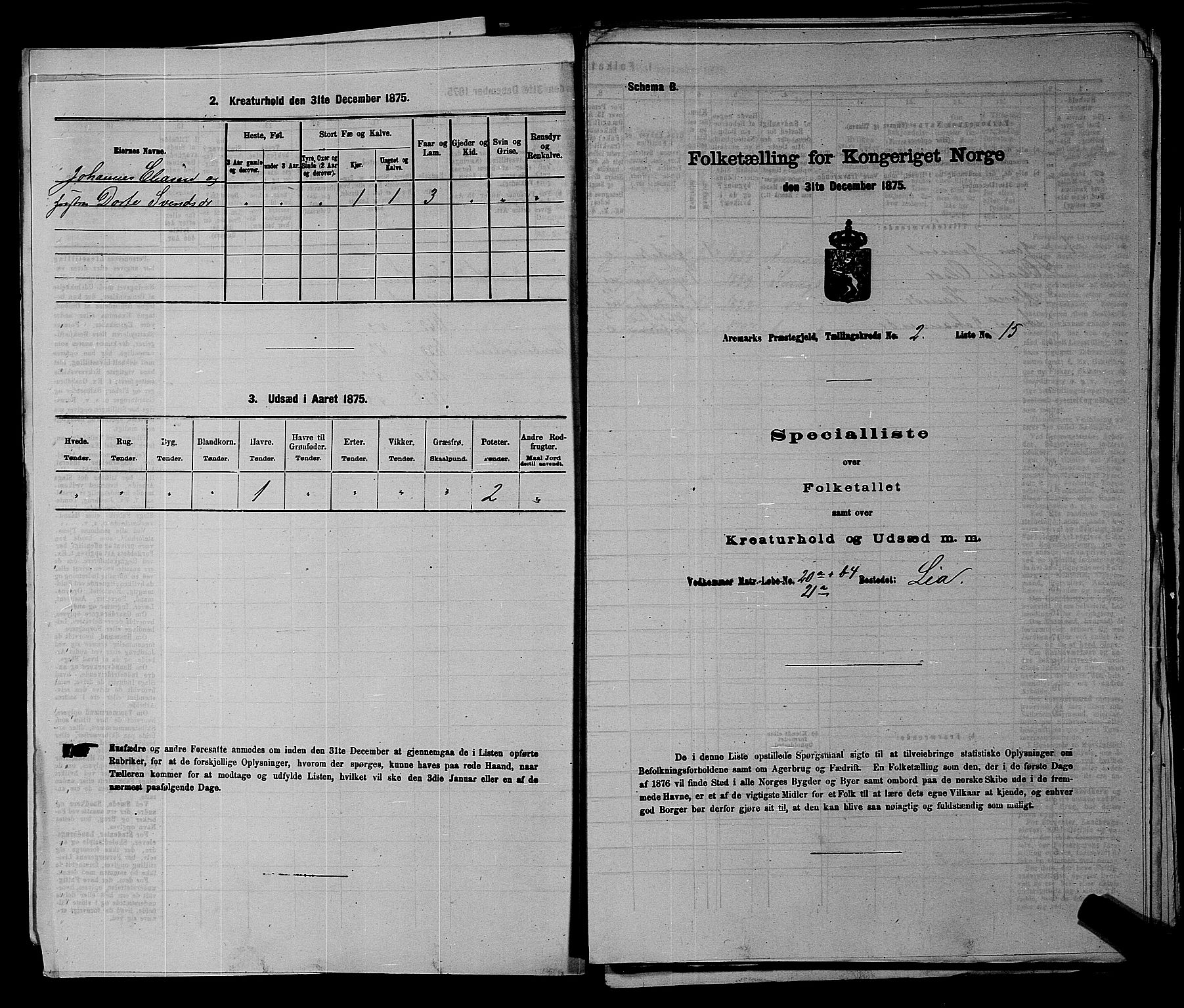 RA, Folketelling 1875 for 0118P Aremark prestegjeld, 1875, s. 215