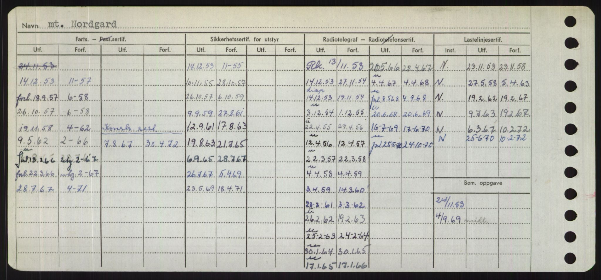 Sjøfartsdirektoratet med forløpere, Skipsmålingen, RA/S-1627/H/Hd/L0026: Fartøy, N-Norhol, s. 464