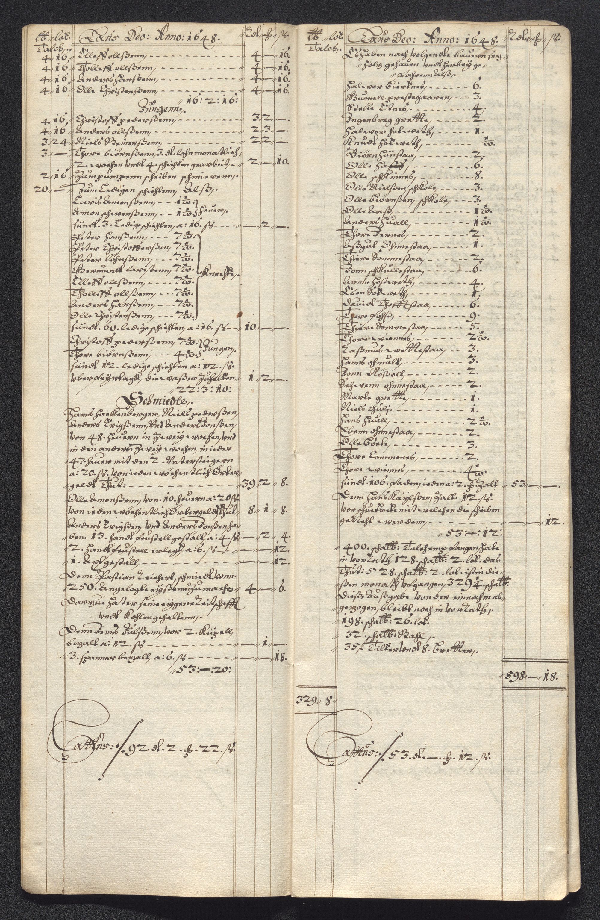 Kongsberg Sølvverk 1623-1816, SAKO/EA-3135/001/D/Dc/Dcd/L0022: Utgiftsregnskap for gruver m.m., 1647-1648, s. 523
