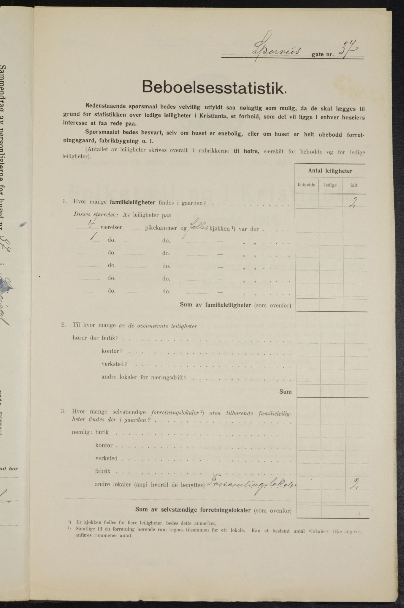 OBA, Kommunal folketelling 1.2.1914 for Kristiania, 1914, s. 100551