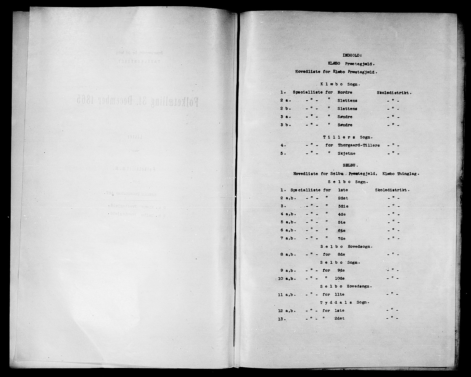 RA, Folketelling 1865 for 1662P Klæbu prestegjeld, 1865, s. 4