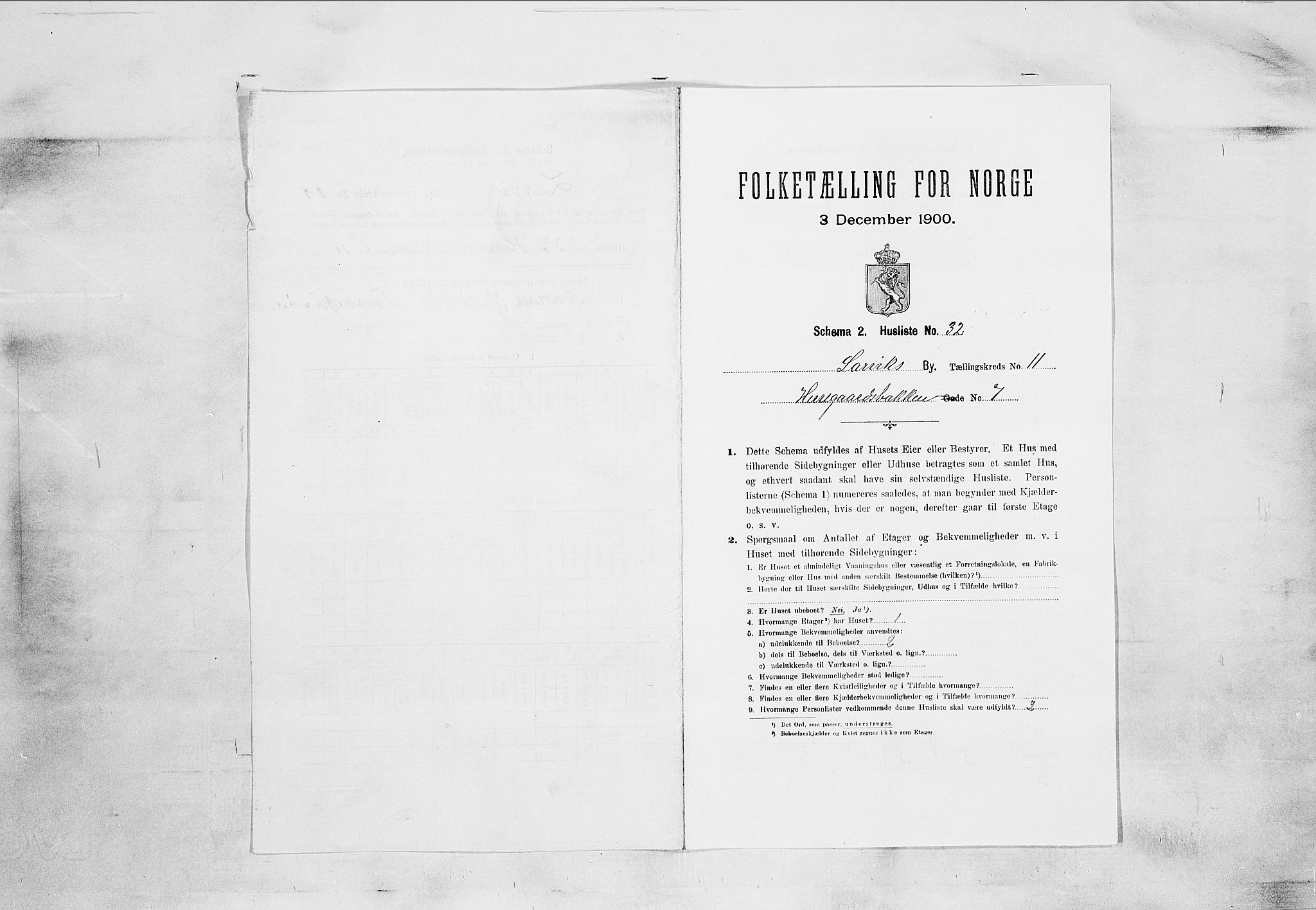 RA, Folketelling 1900 for 0707 Larvik kjøpstad, 1900, s. 1092