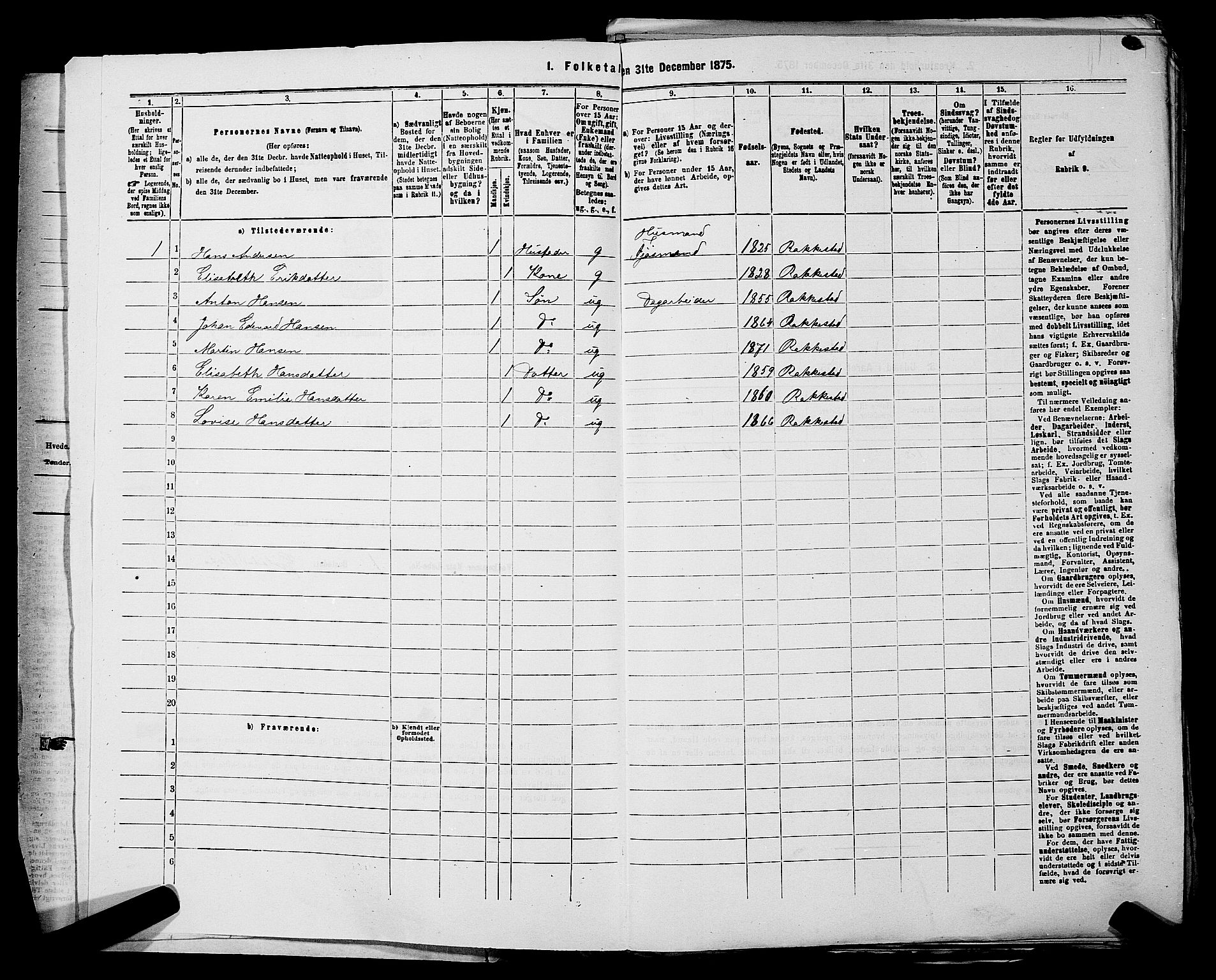 RA, Folketelling 1875 for 0128P Rakkestad prestegjeld, 1875, s. 81