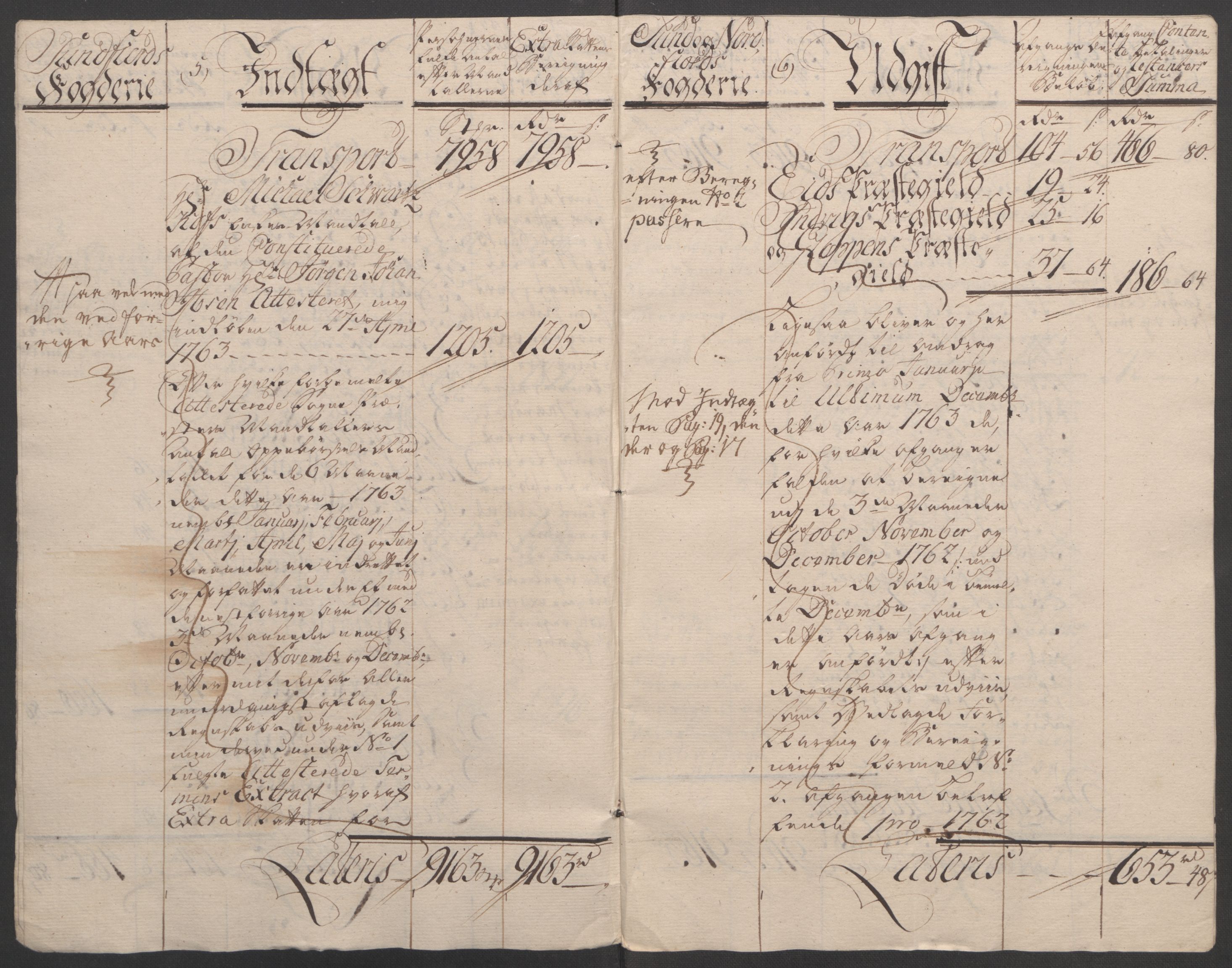 Rentekammeret inntil 1814, Reviderte regnskaper, Fogderegnskap, AV/RA-EA-4092/R53/L3550: Ekstraskatten Sunn- og Nordfjord, 1762-1771, s. 33