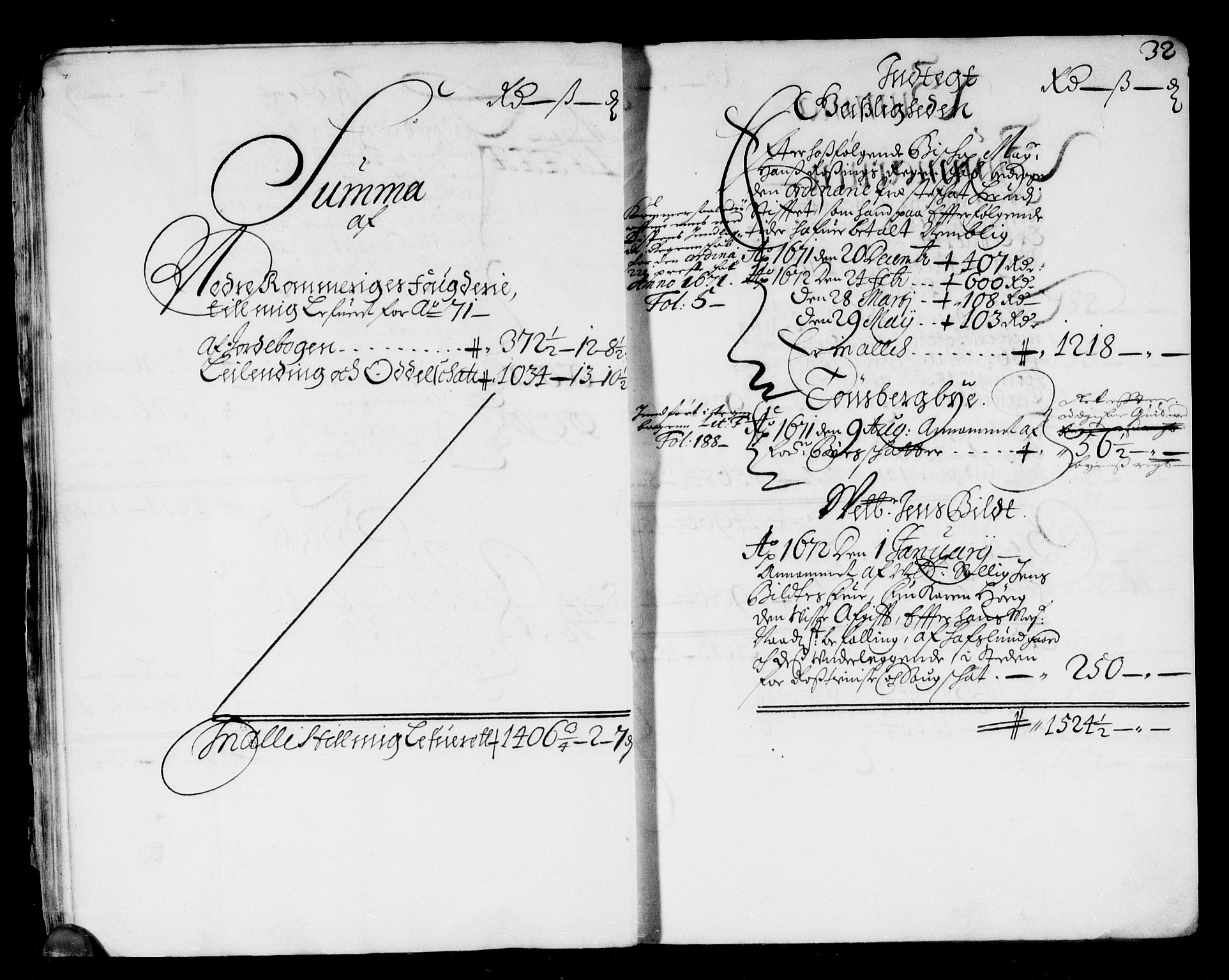 Rentekammeret inntil 1814, Reviderte regnskaper, Stiftamtstueregnskaper, Landkommissariatet på Akershus og Akershus stiftamt, AV/RA-EA-5869/R/Rb/L0075: Akershus stiftamt, 1671