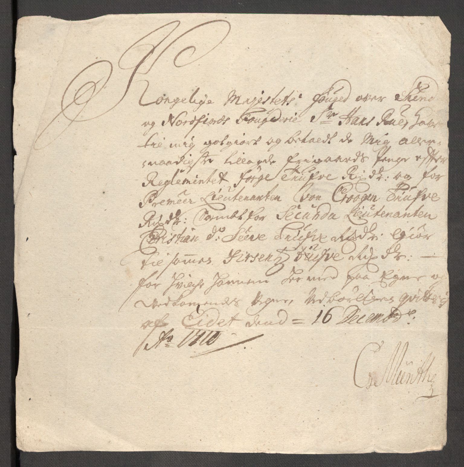 Rentekammeret inntil 1814, Reviderte regnskaper, Fogderegnskap, RA/EA-4092/R53/L3433: Fogderegnskap Sunn- og Nordfjord, 1710-1711, s. 157