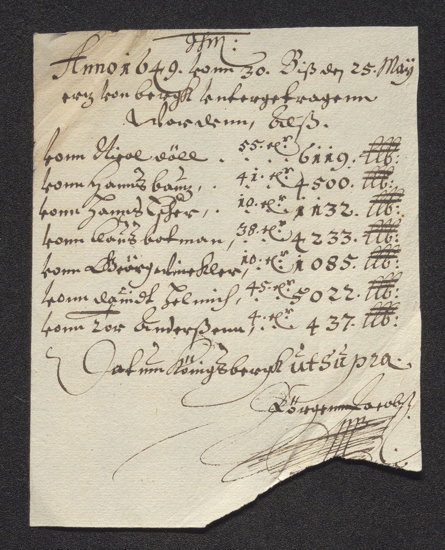 Kongsberg Sølvverk 1623-1816, SAKO/EA-3135/001/D/Dc/Dcd/L0023: Utgiftsregnskap for gruver m.m., 1649, s. 724