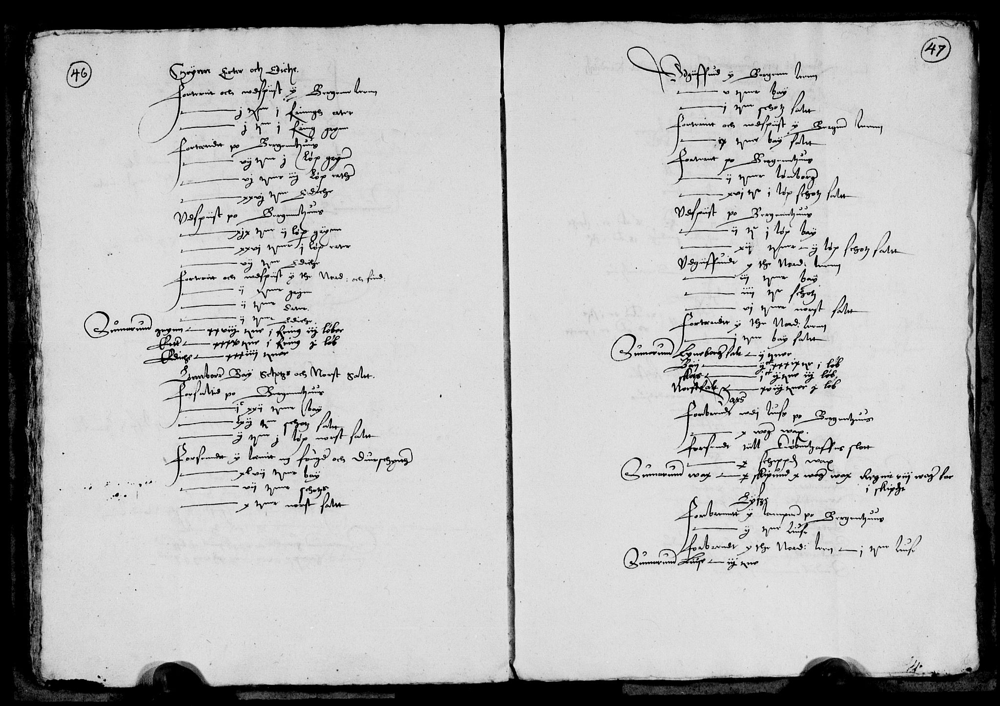 Rentekammeret inntil 1814, Reviderte regnskaper, Lensregnskaper, RA/EA-5023/R/Ra/L0014: Bergenhus len, 1566-1567; Trondheim len, 1540-1559, 1540-1567