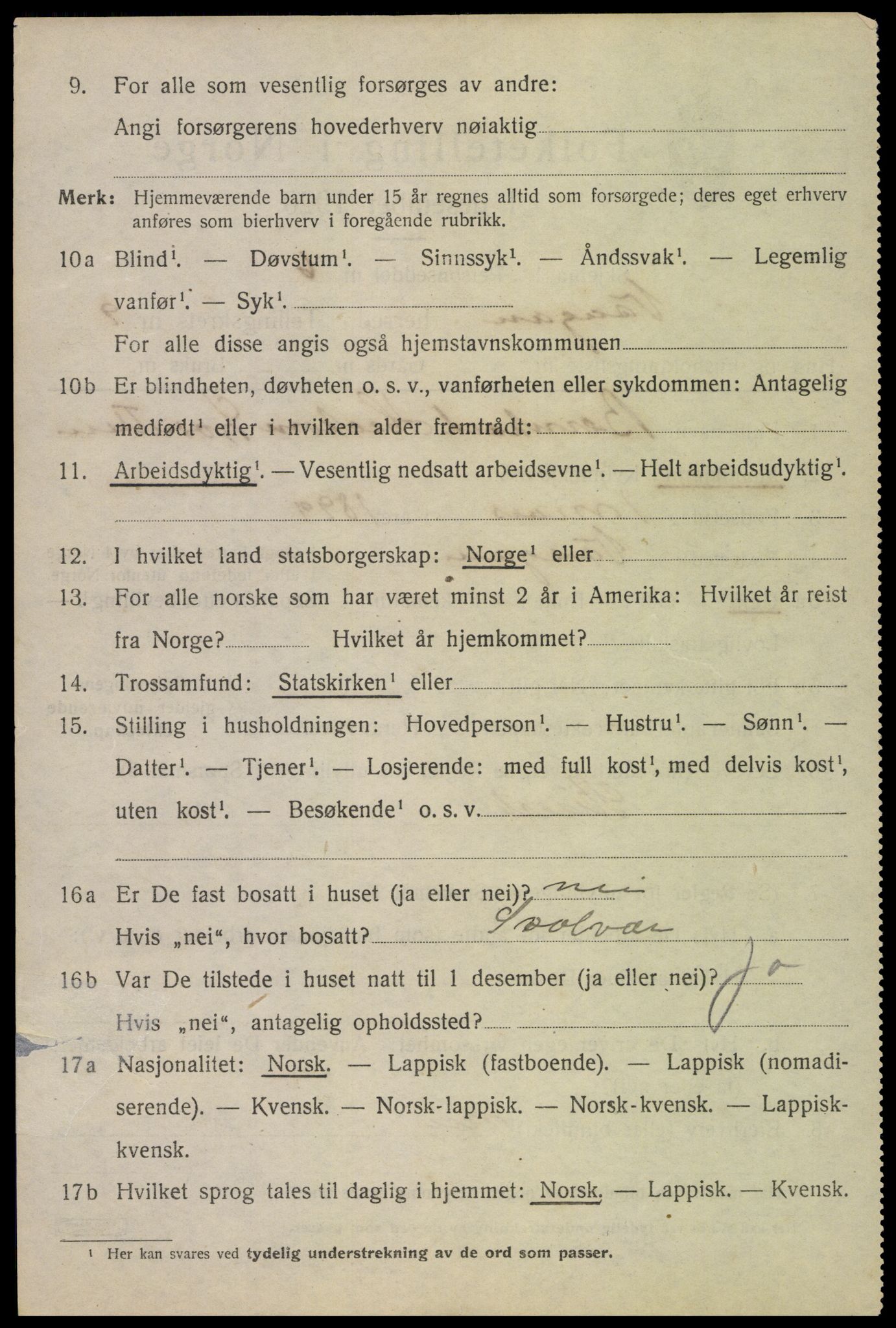 SAT, Folketelling 1920 for 1865 Vågan herred, 1920, s. 8844