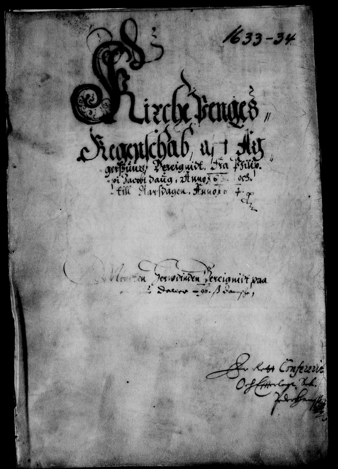 Rentekammeret inntil 1814, Reviderte regnskaper, Lensregnskaper, RA/EA-5023/R/Rb/Rba/L0117: Akershus len, 1632-1634