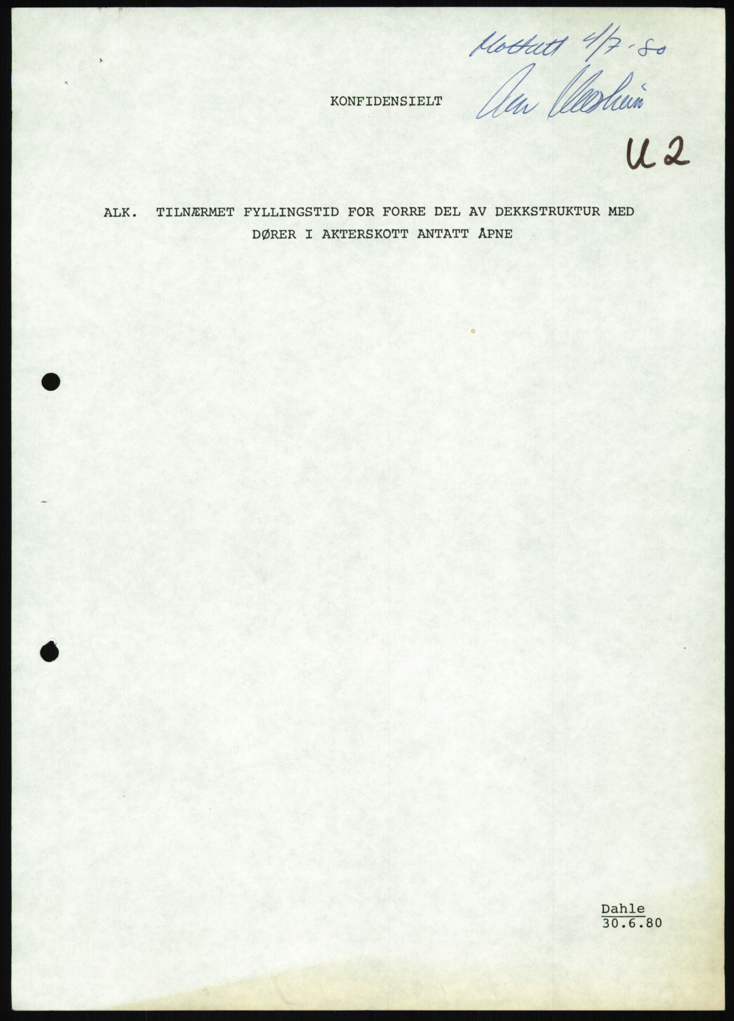 Justisdepartementet, Granskningskommisjonen ved Alexander Kielland-ulykken 27.3.1980, AV/RA-S-1165/D/L0025: I Det norske Veritas (Doku.liste + I6, I12, I18-I20, I29, I32-I33, I35, I37-I39, I42)/J Department of Energy (J11)/M Lloyds Register(M6, M8-M10)/T (T2-T3/ U Stabilitet (U1-U2)/V Forankring (V1-V3), 1980-1981, s. 792