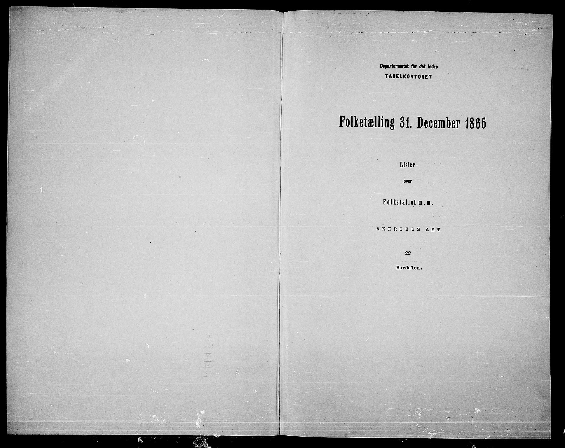 RA, Folketelling 1865 for 0239P Hurdal prestegjeld, 1865, s. 3
