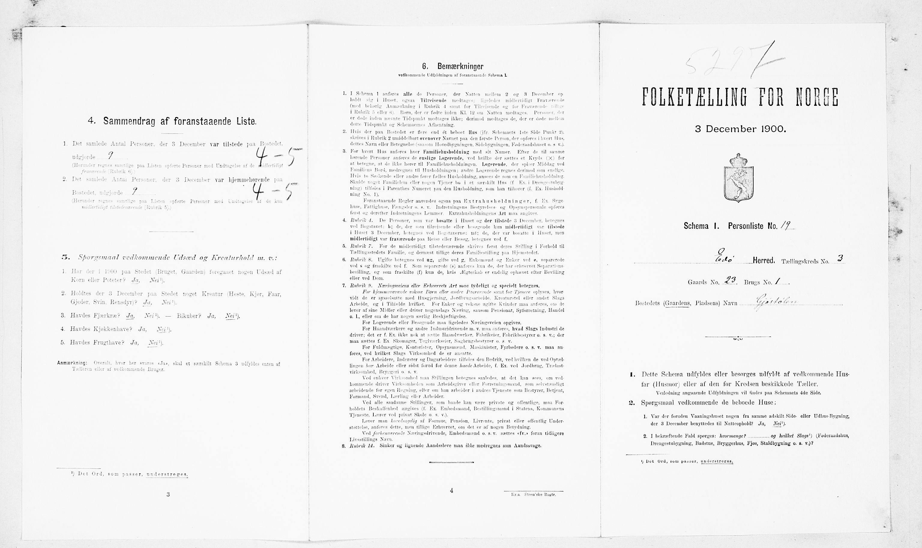 SAT, Folketelling 1900 for 1573 Edøy herred, 1900, s. 236