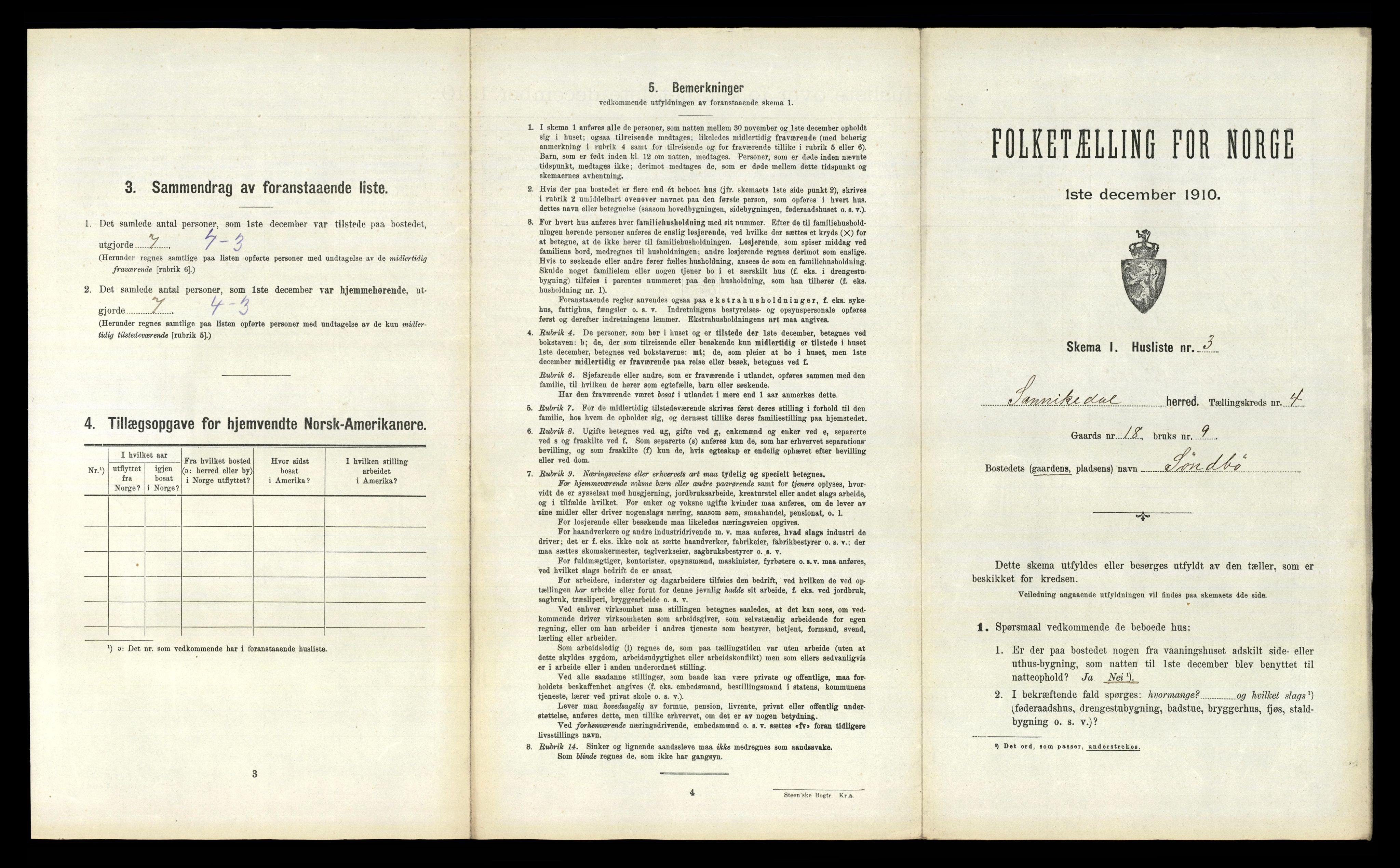 RA, Folketelling 1910 for 0816 Sannidal herred, 1910, s. 306