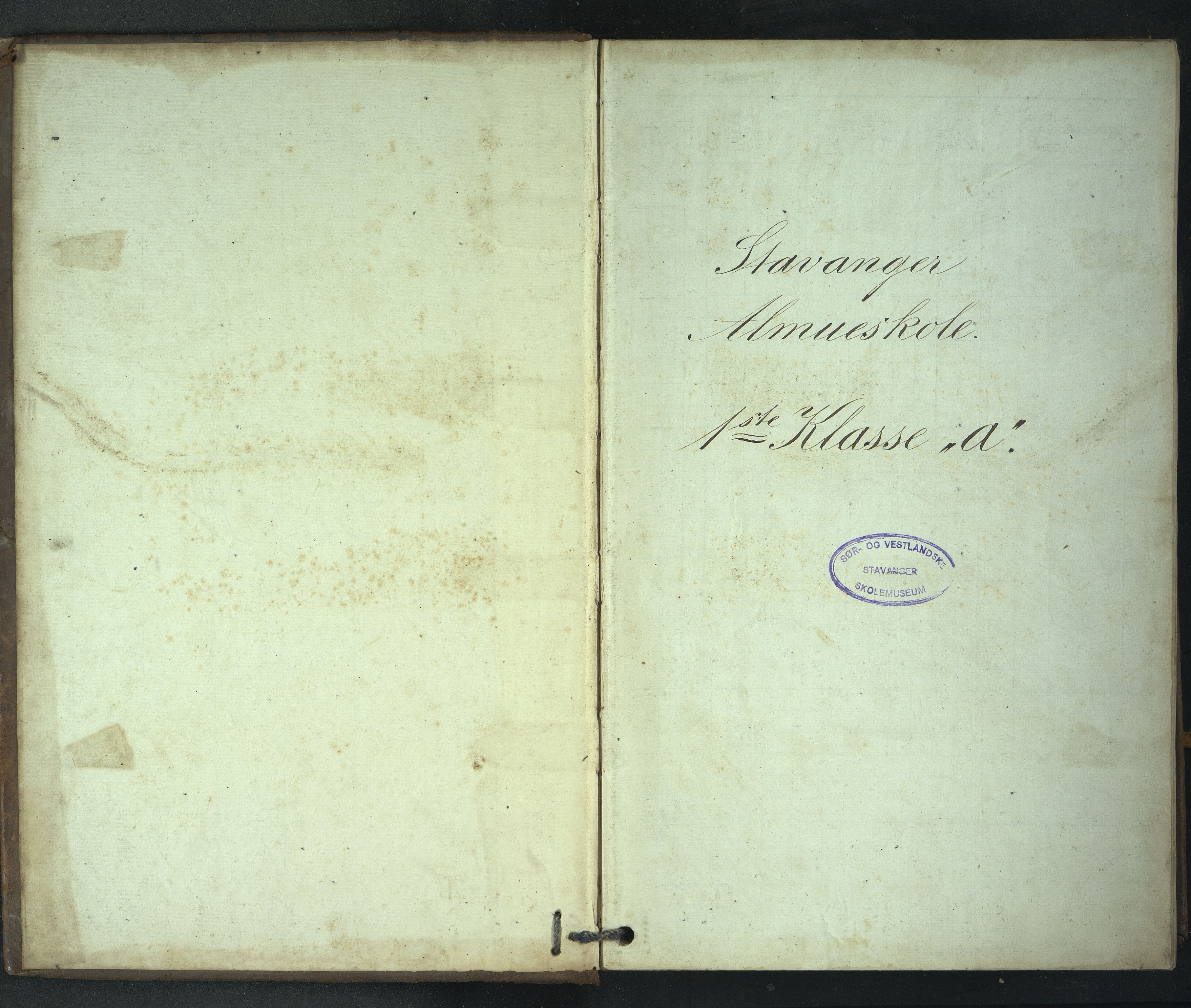 Stavanger kommune. Stavanger almueskole, BYST/A-0014/G/Gc/L0008: Skoleprotokoll, 1. klasse , 1857-1866