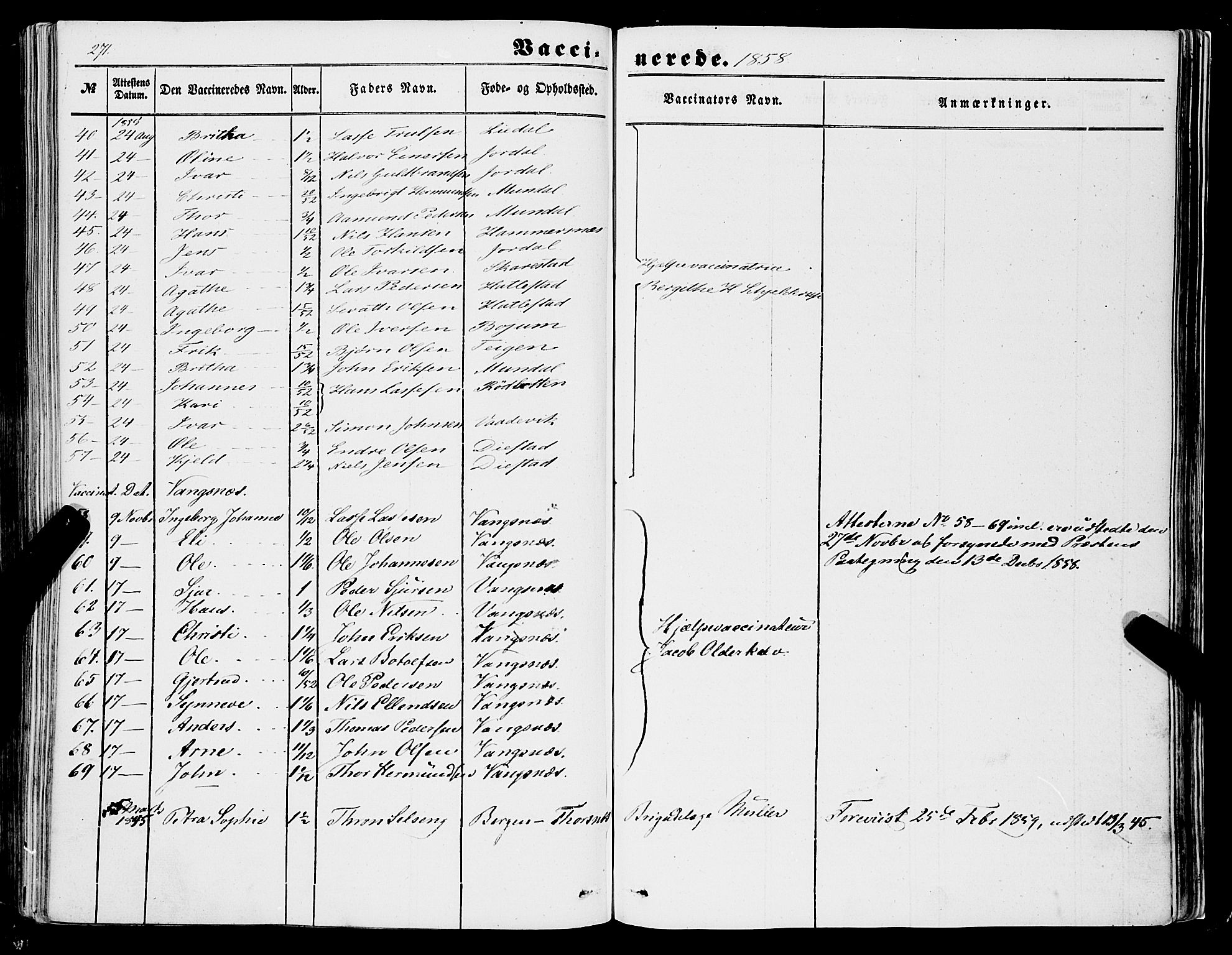 Balestrand sokneprestembete, AV/SAB-A-79601/H/Haa/Haaa/L0002: Ministerialbok nr. A 2, 1847-1866, s. 271