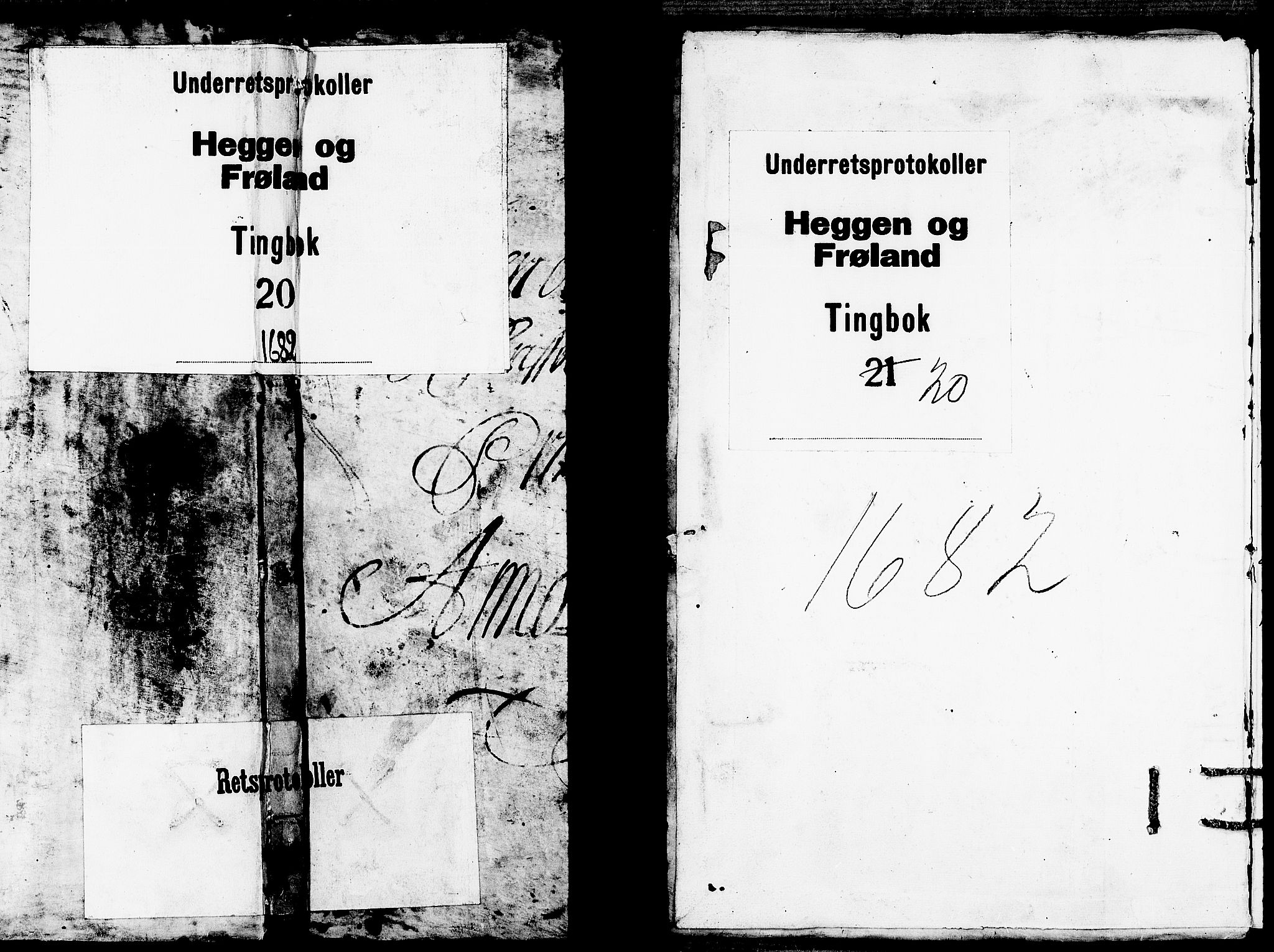 Heggen og Frøland sorenskriveri I, SAO/A-11556/F/Fb/L0020: Tingbok, 1682