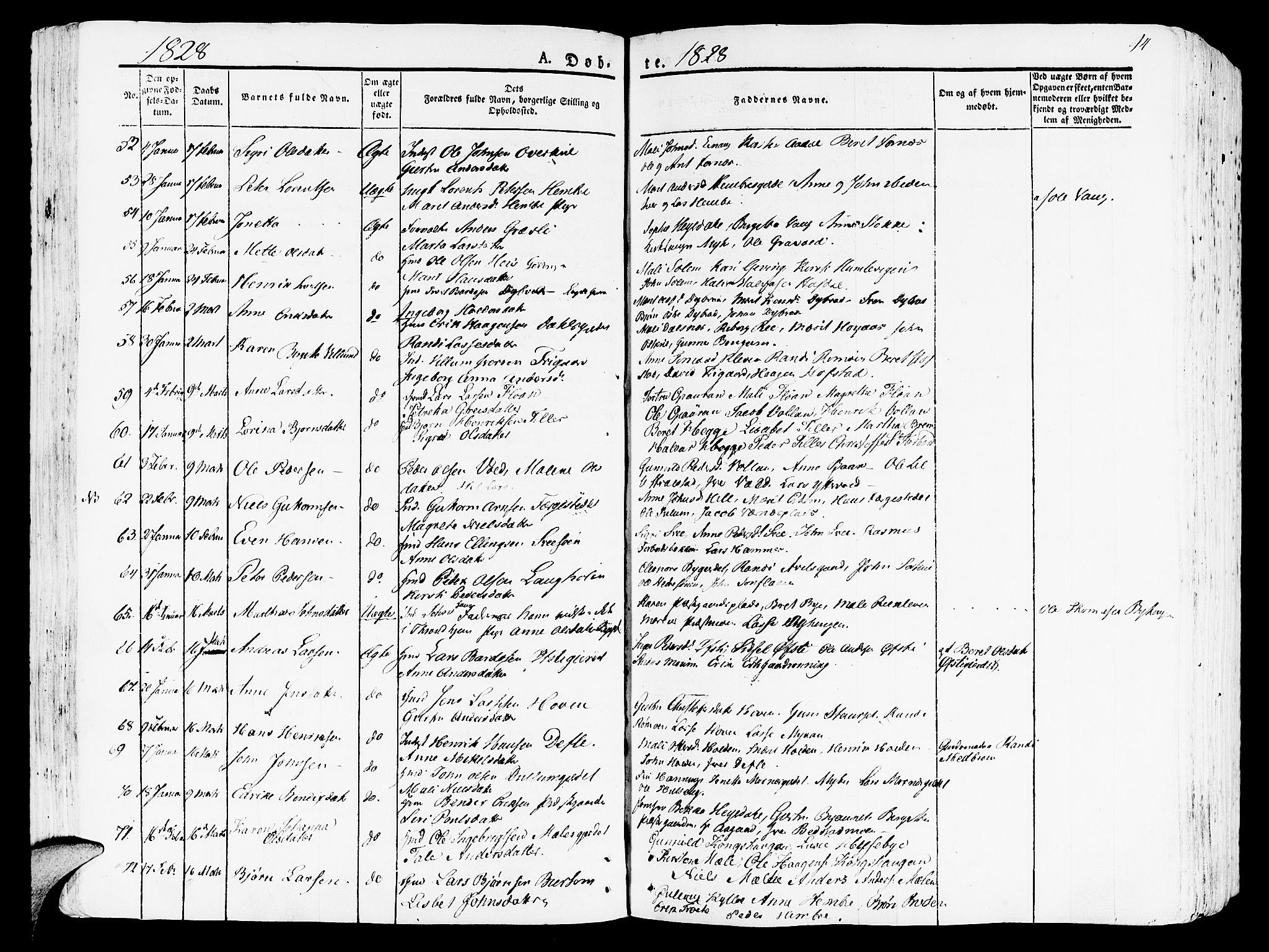 Ministerialprotokoller, klokkerbøker og fødselsregistre - Nord-Trøndelag, AV/SAT-A-1458/709/L0070: Ministerialbok nr. 709A10, 1820-1832, s. 94