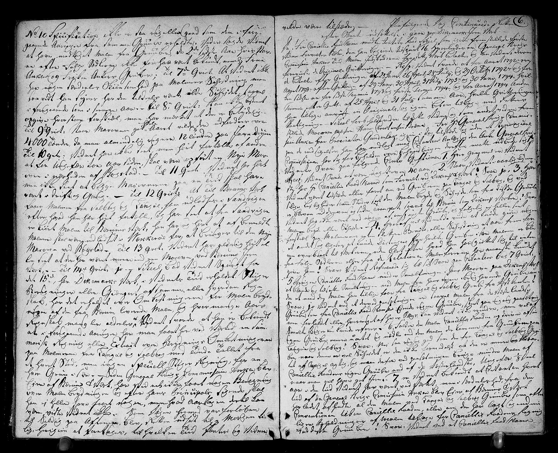 Sønnafjelske bergamt , AV/SAKO-EA-5262/G/Gc/L0003: Reiseprotokoll, 1794-1811, s. 6