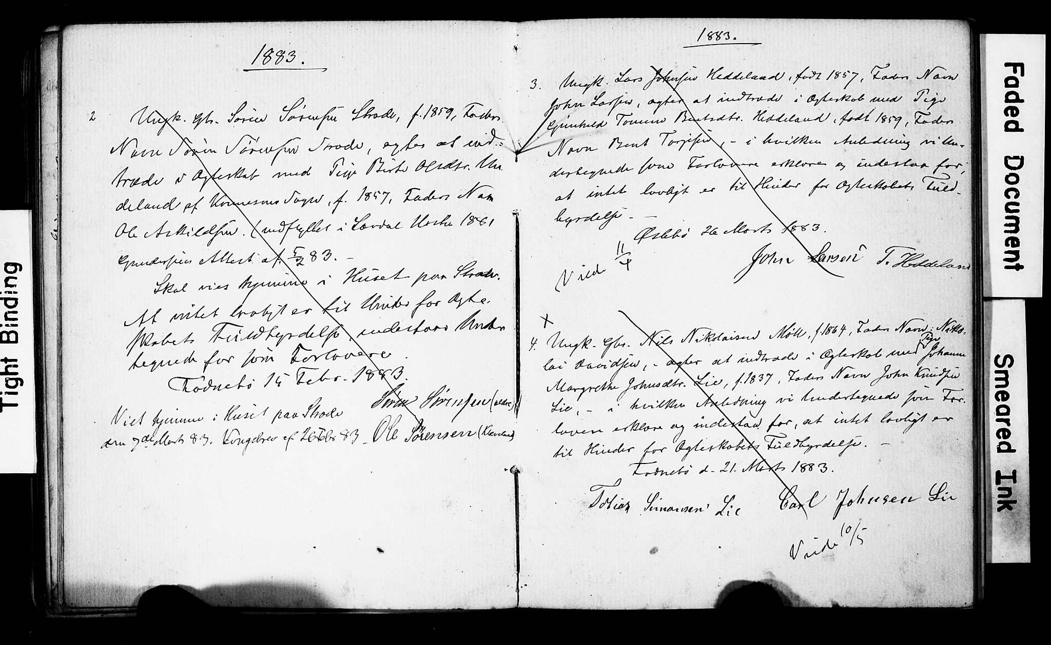 Holum sokneprestkontor, AV/SAK-1111-0022/F/Fe/L0003: Lysningsprotokoll nr. II 5 3, 1875-1891, s. 52