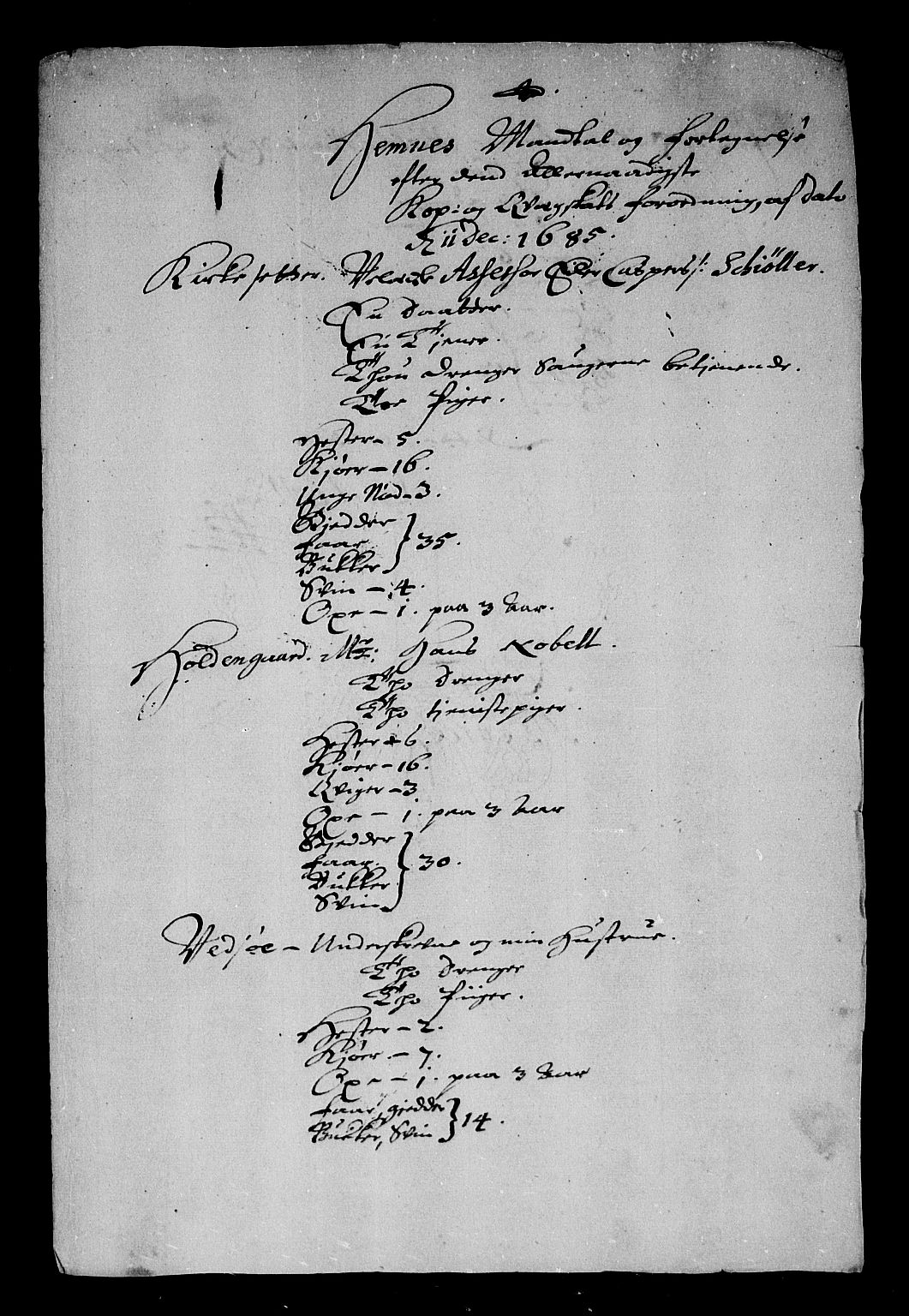 Rentekammeret inntil 1814, Reviderte regnskaper, Stiftamtstueregnskaper, Trondheim stiftamt og Nordland amt, AV/RA-EA-6044/R/Rg/L0083: Trondheim stiftamt og Nordland amt, 1686