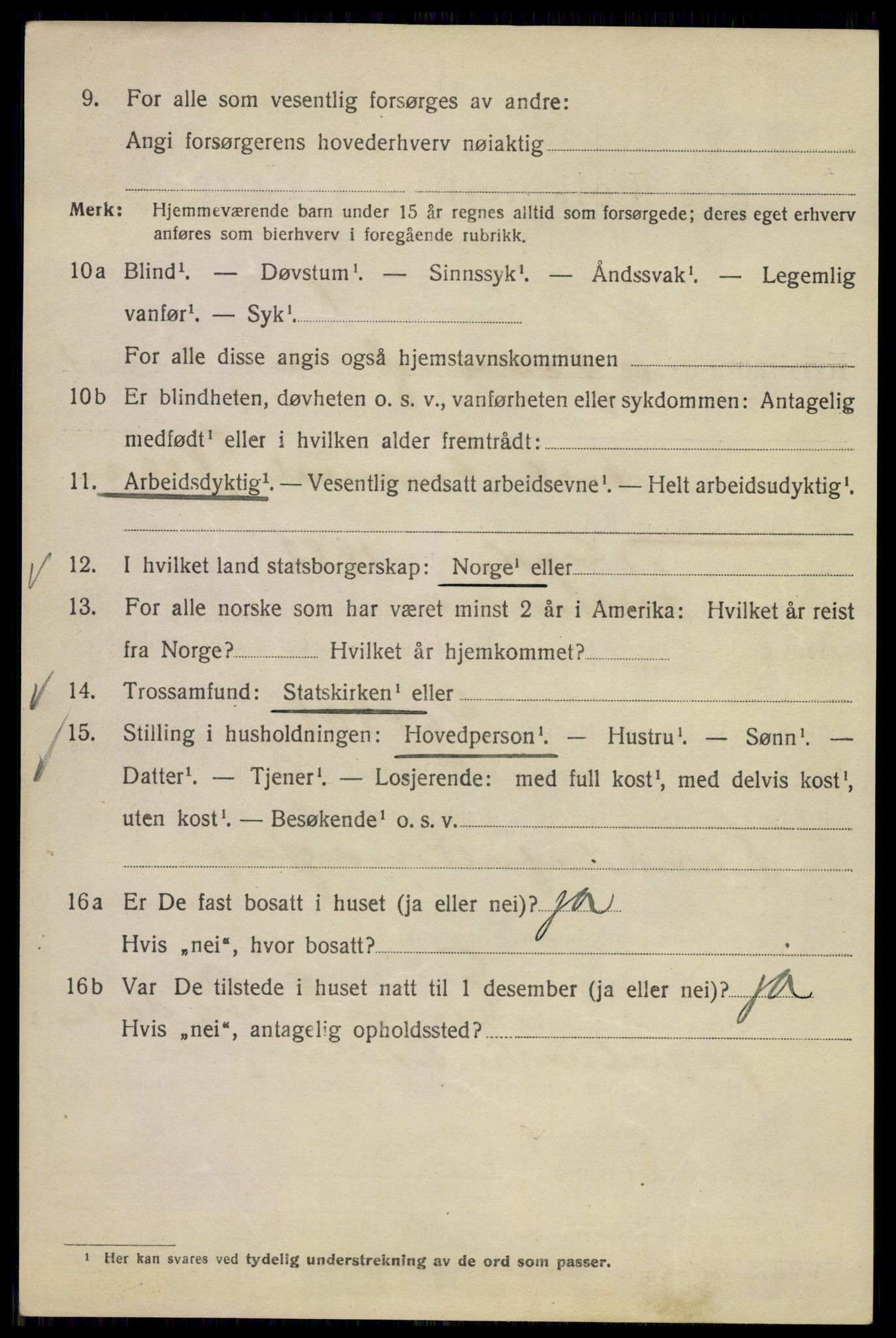 SAO, Folketelling 1920 for 0301 Kristiania kjøpstad, 1920, s. 564980