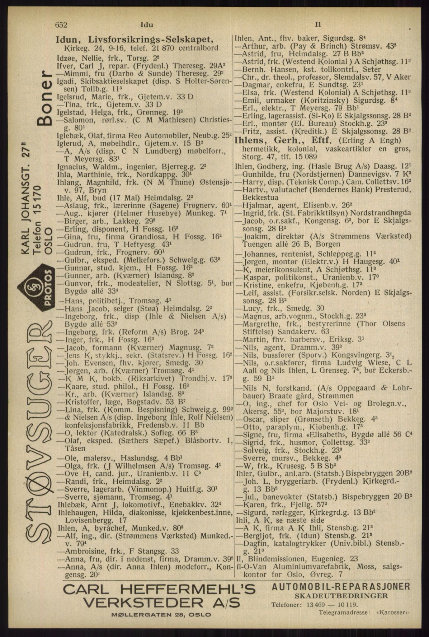 Kristiania/Oslo adressebok, PUBL/-, 1934, s. 652