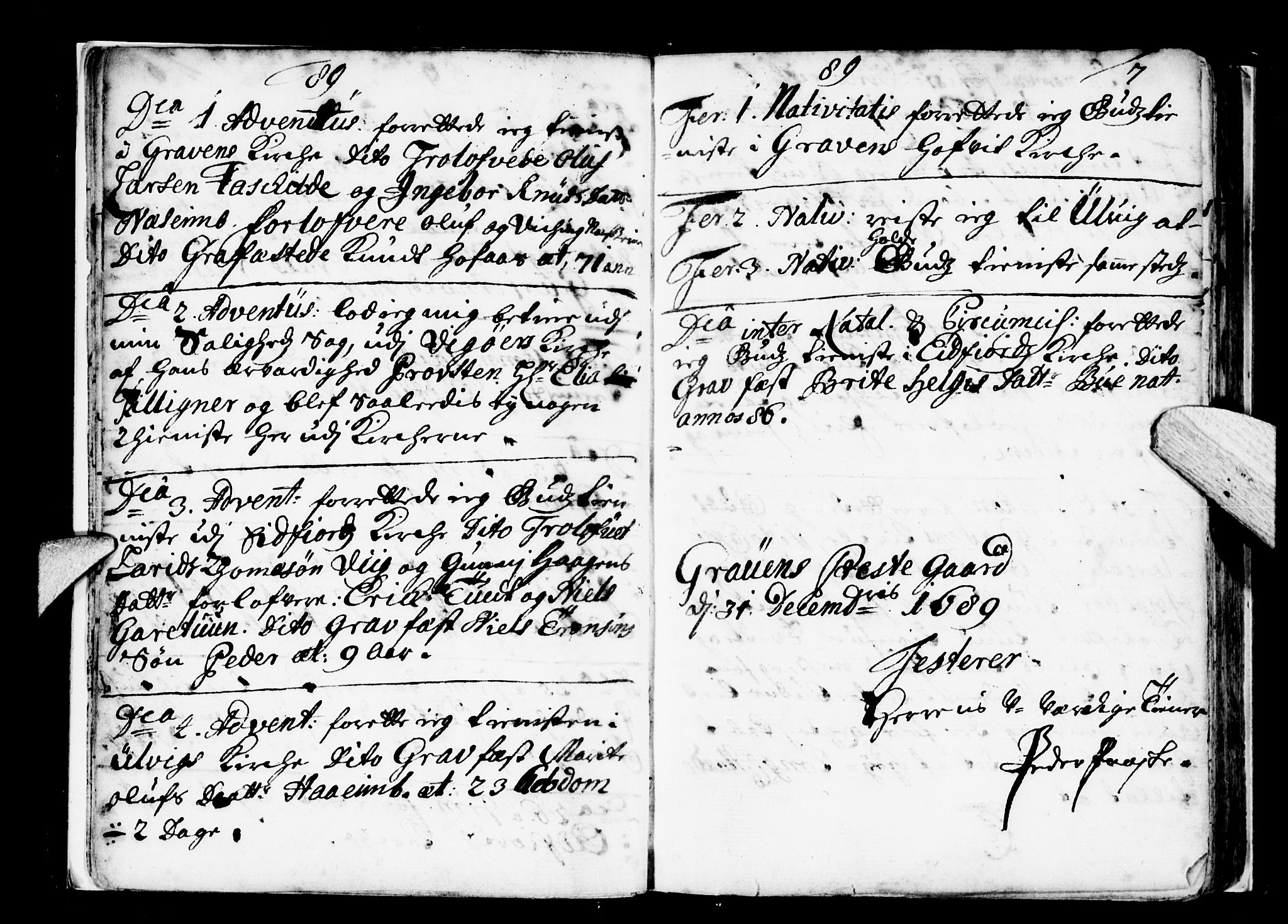 Ulvik sokneprestembete, AV/SAB-A-78801/H/Haa: Ministerialbok nr. A 2, 1689-1706, s. 7