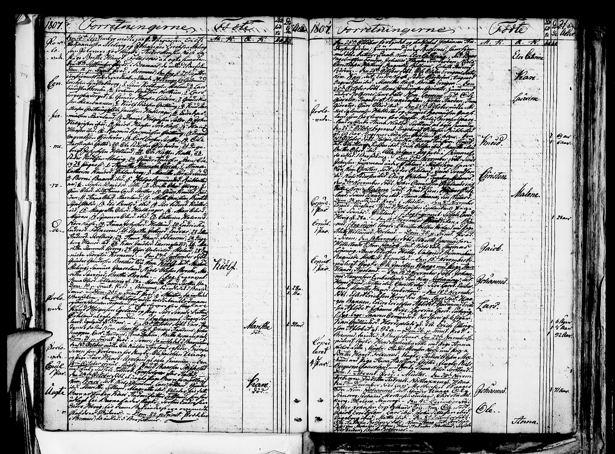 Finnås sokneprestembete, SAB/A-99925/H/Ha/Haa/Haaa/L0004: Ministerialbok nr. A 4, 1804-1830, s. 21