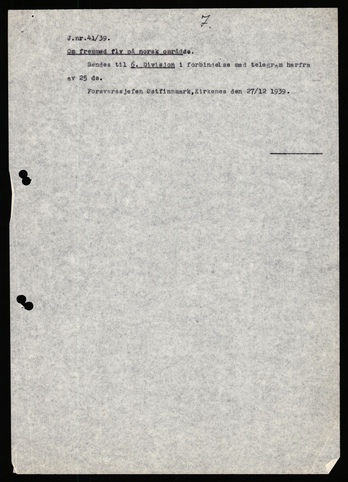 Forsvaret, Forsvarets krigshistoriske avdeling, AV/RA-RAFA-2017/Y/Yb/L0151: II-C-11-645  -  6. Divisjon: avsnittsjefen i Øst-Finnmark, 1940, s. 873