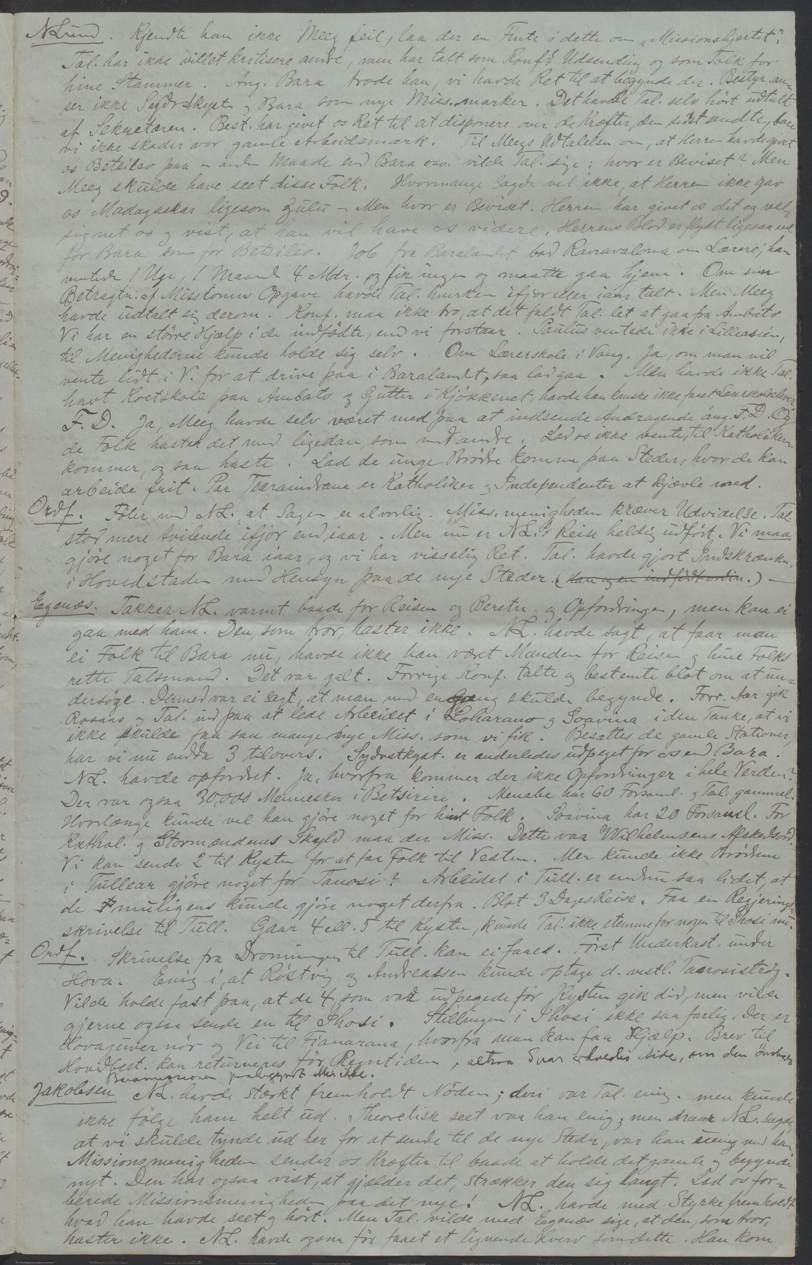 Det Norske Misjonsselskap - hovedadministrasjonen, VID/MA-A-1045/D/Da/Daa/L0037/0006: Konferansereferat og årsberetninger / Konferansereferat fra Madagaskar Innland., 1888