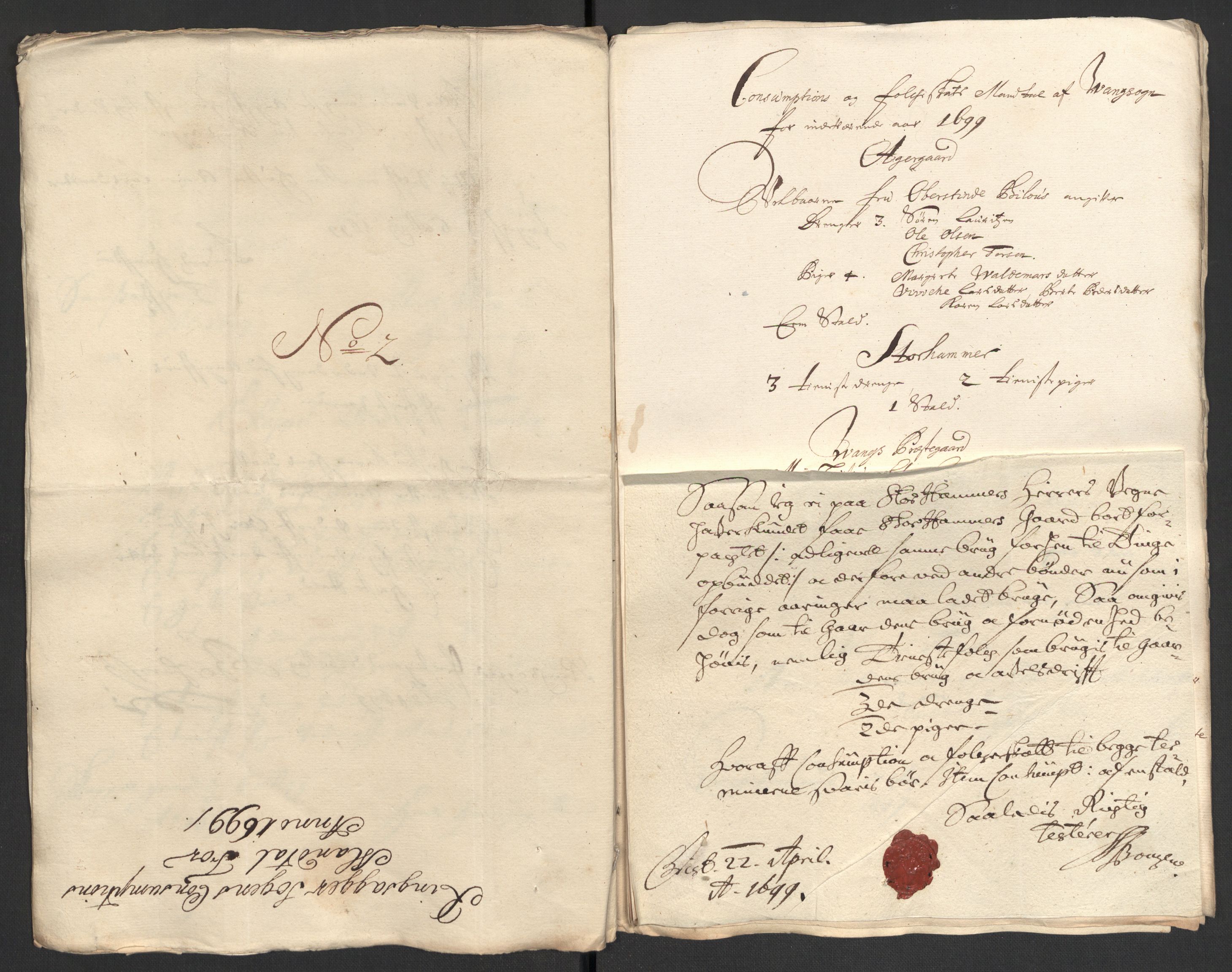 Rentekammeret inntil 1814, Reviderte regnskaper, Fogderegnskap, AV/RA-EA-4092/R16/L1038: Fogderegnskap Hedmark, 1699, s. 111