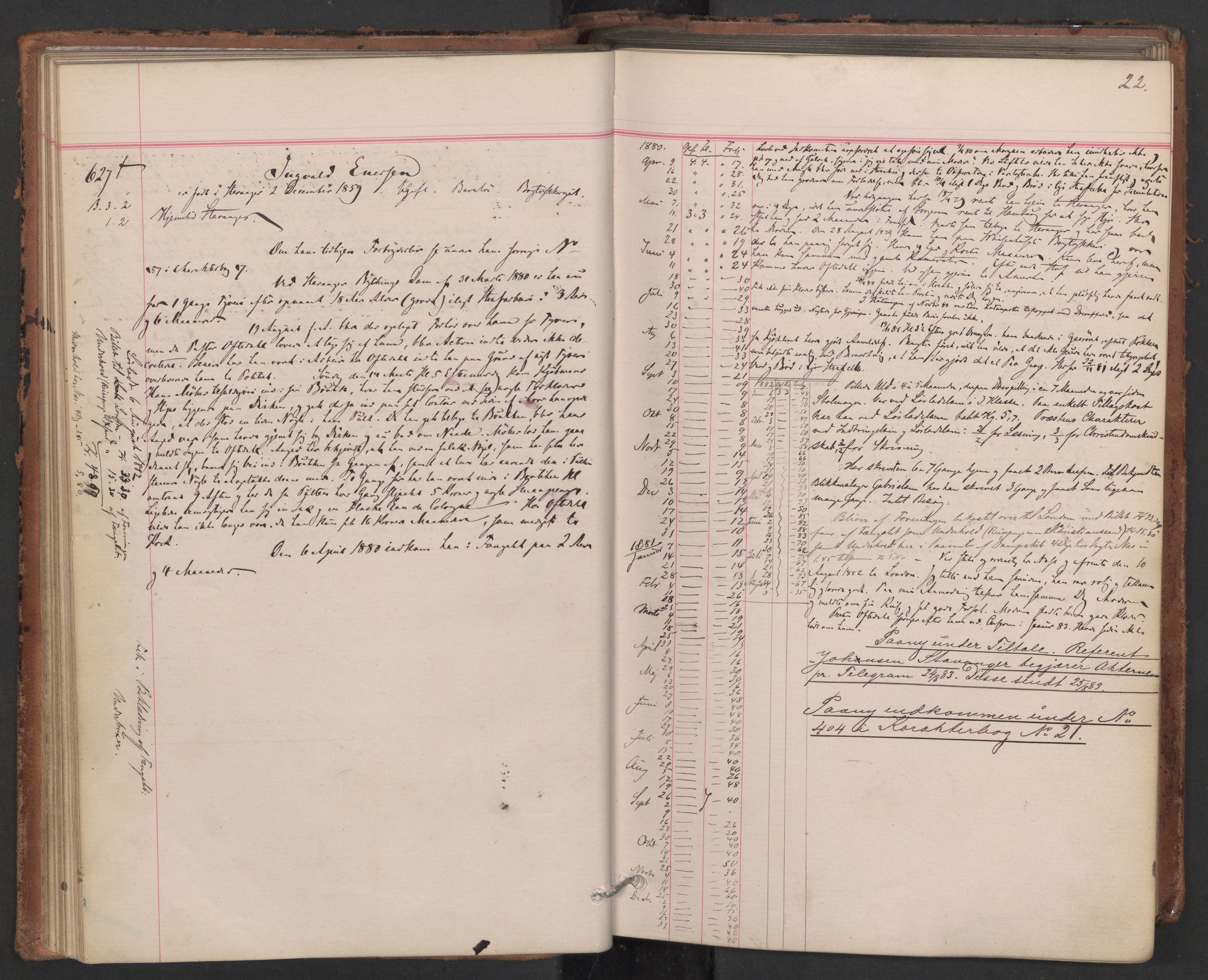 Botsfengslet, AV/RA-S-1539/D/Db/Dbb/L0019: 606f - 897f, 1880-1881, s. 22