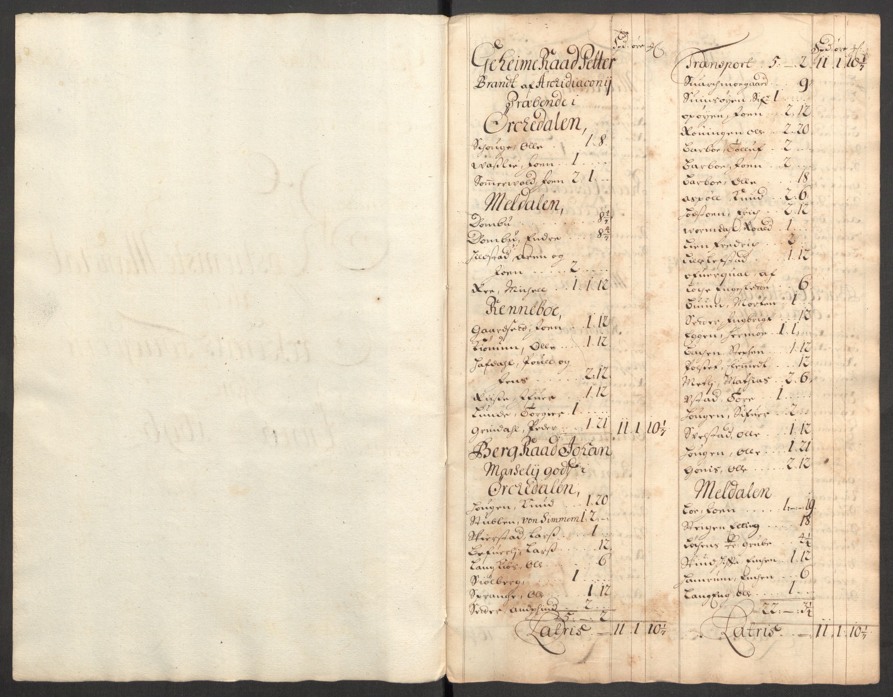 Rentekammeret inntil 1814, Reviderte regnskaper, Fogderegnskap, RA/EA-4092/R60/L3946: Fogderegnskap Orkdal og Gauldal, 1696, s. 122