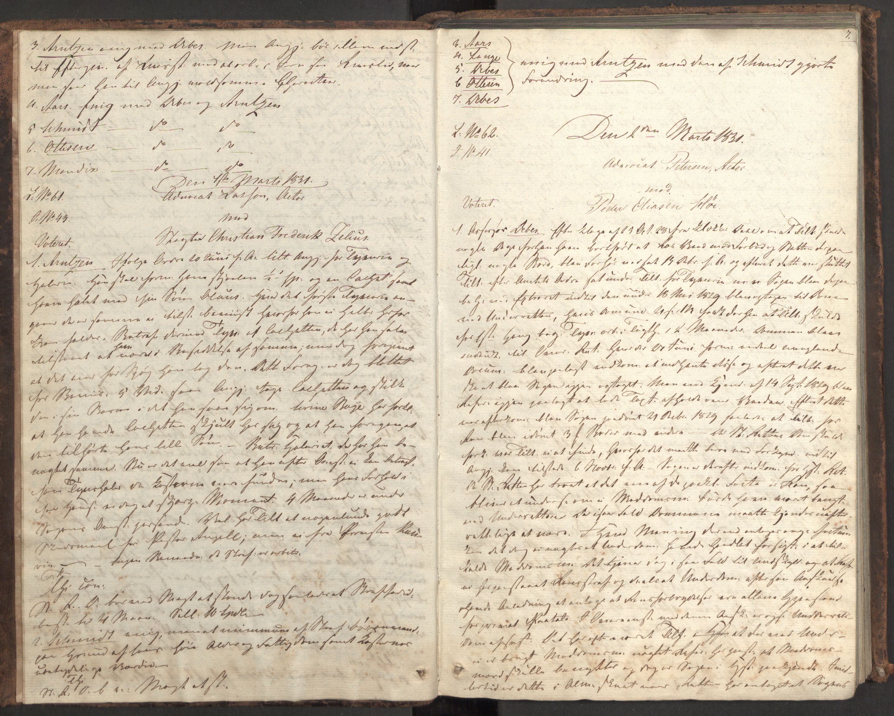 Høyesterett, AV/RA-S-1002/E/Eb/Ebb/L0019/0001: Voteringsprotokoller / Voteringsprotokoll, 1831, s. 6-7