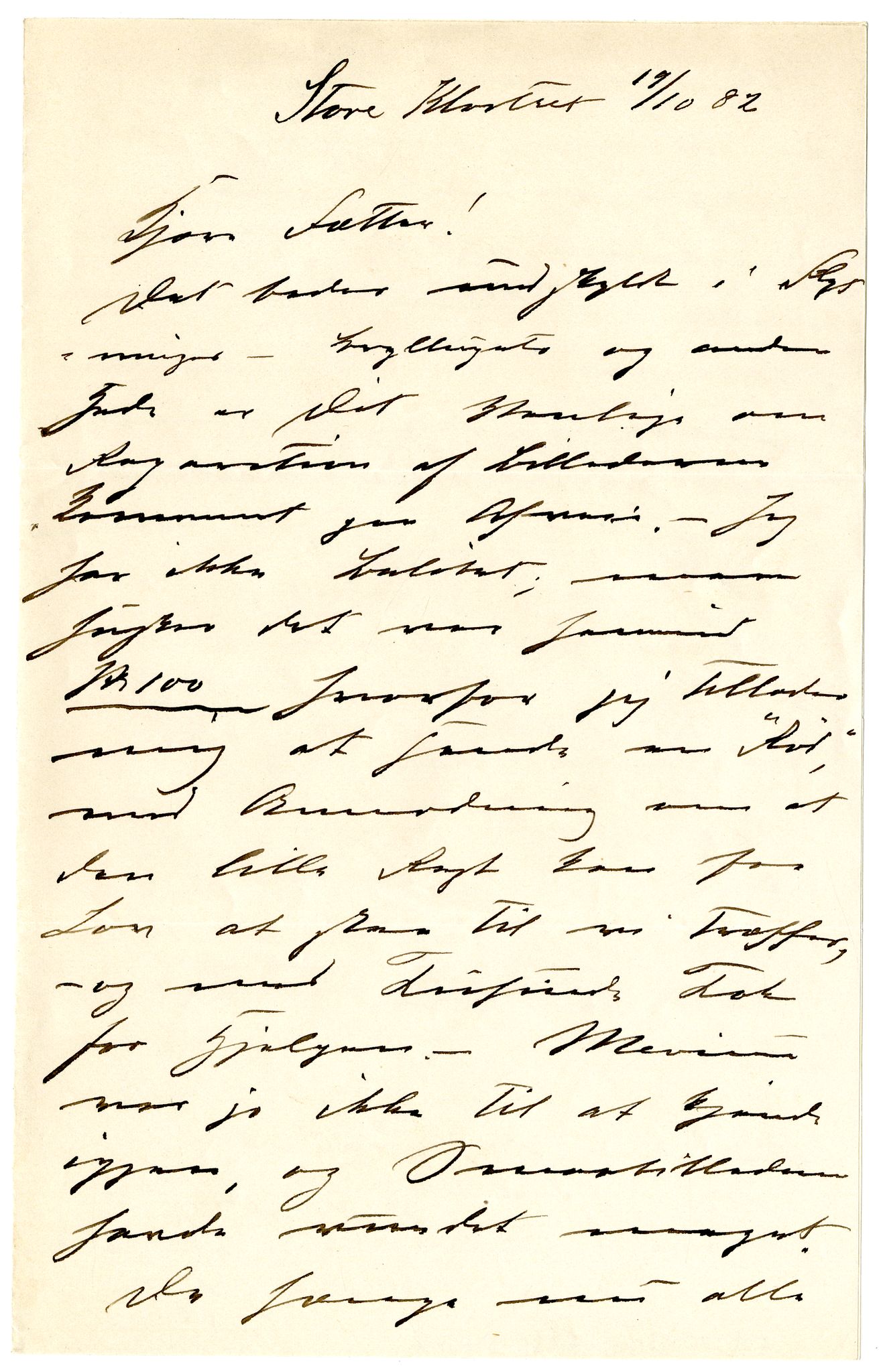 Diderik Maria Aalls brevsamling, NF/Ark-1023/F/L0002: D.M. Aalls brevsamling. B - C, 1799-1889, s. 275