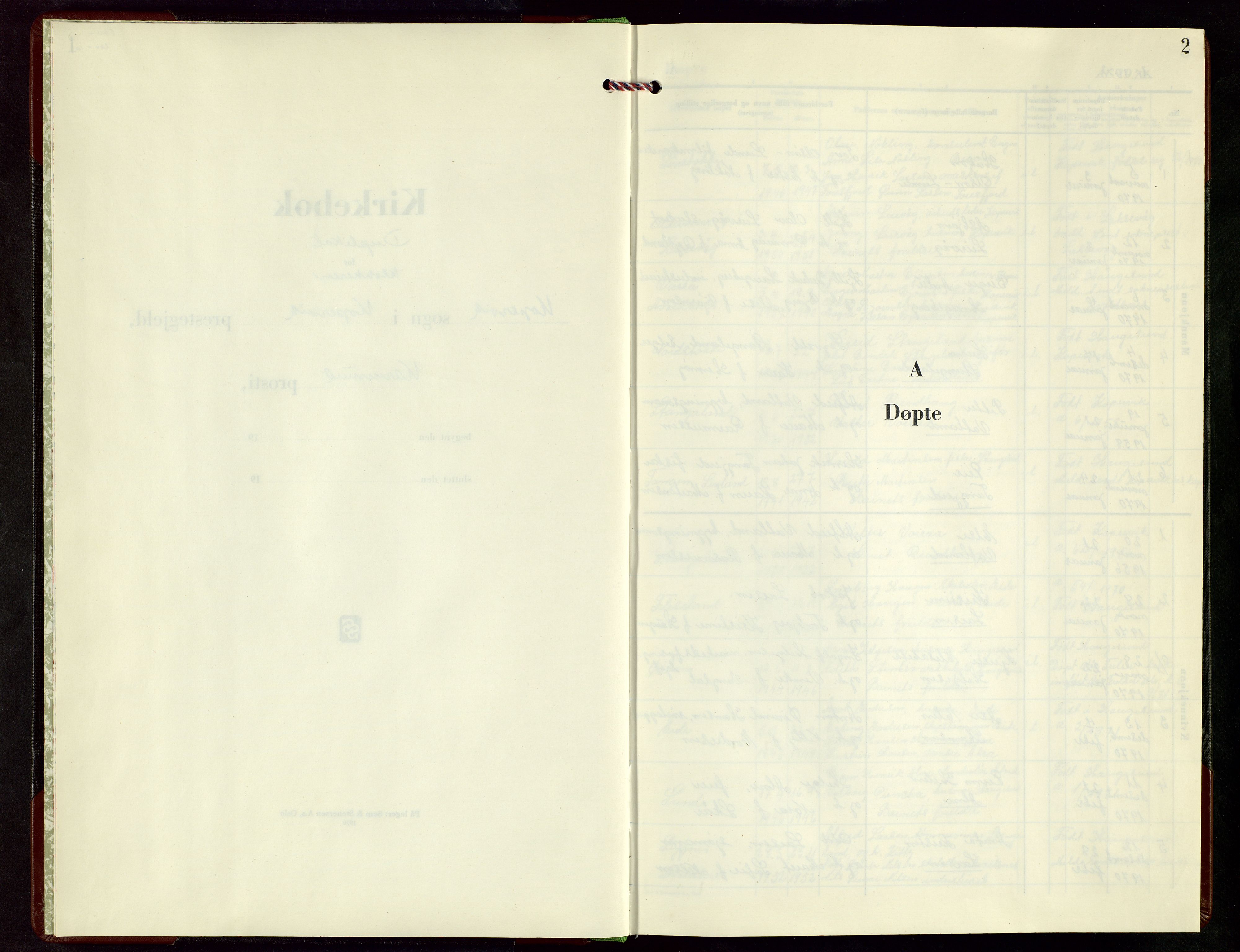 Kopervik sokneprestkontor, AV/SAST-A-101850/H/Ha/Hab/L0013: Klokkerbok nr. B 13, 1971-1973, s. 2
