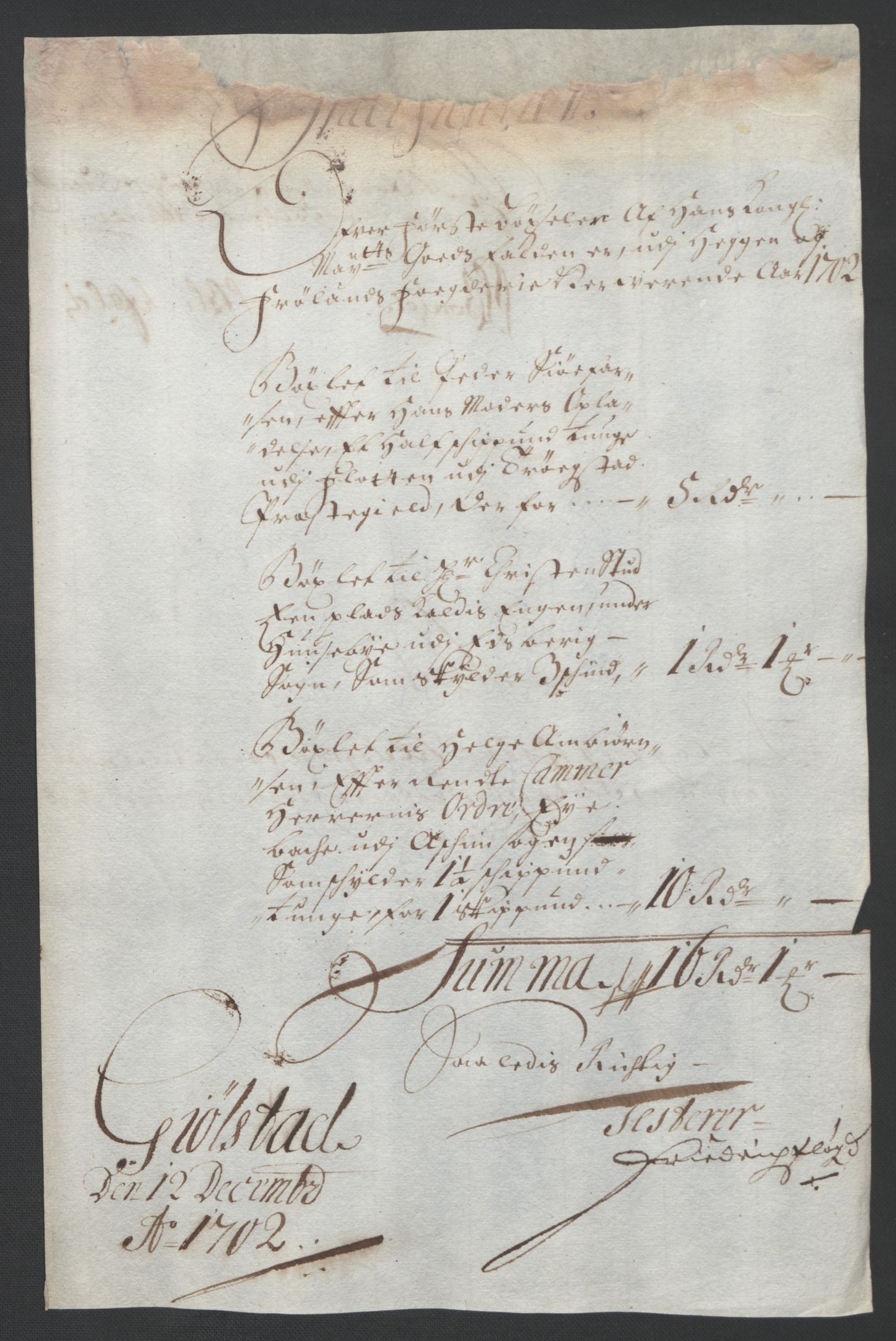 Rentekammeret inntil 1814, Reviderte regnskaper, Fogderegnskap, AV/RA-EA-4092/R07/L0294: Fogderegnskap Rakkestad, Heggen og Frøland, 1702, s. 34