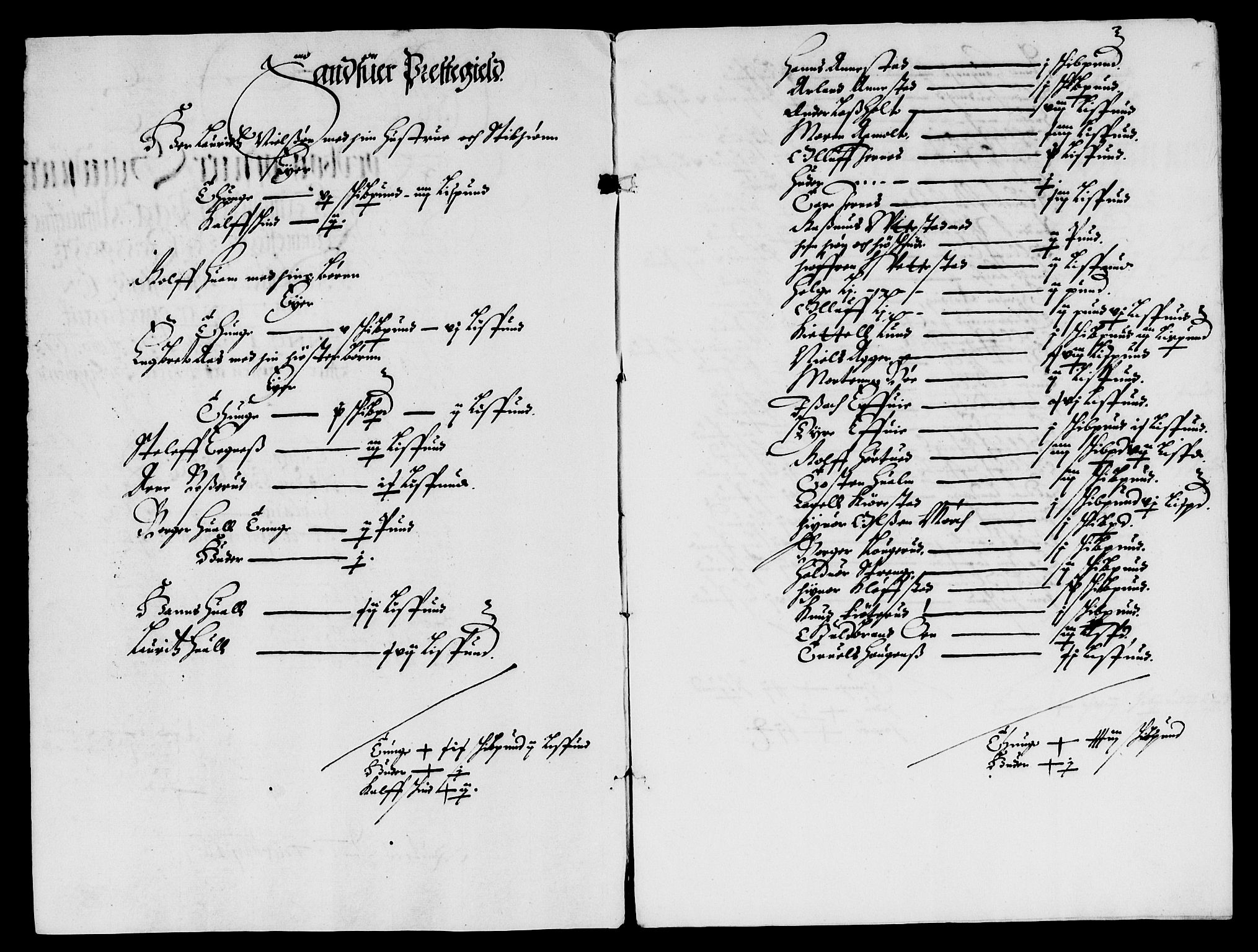 Rentekammeret inntil 1814, Reviderte regnskaper, Lensregnskaper, RA/EA-5023/R/Rb/Rbn/L0003: Numedal og Sandsvær len, 1643-1648