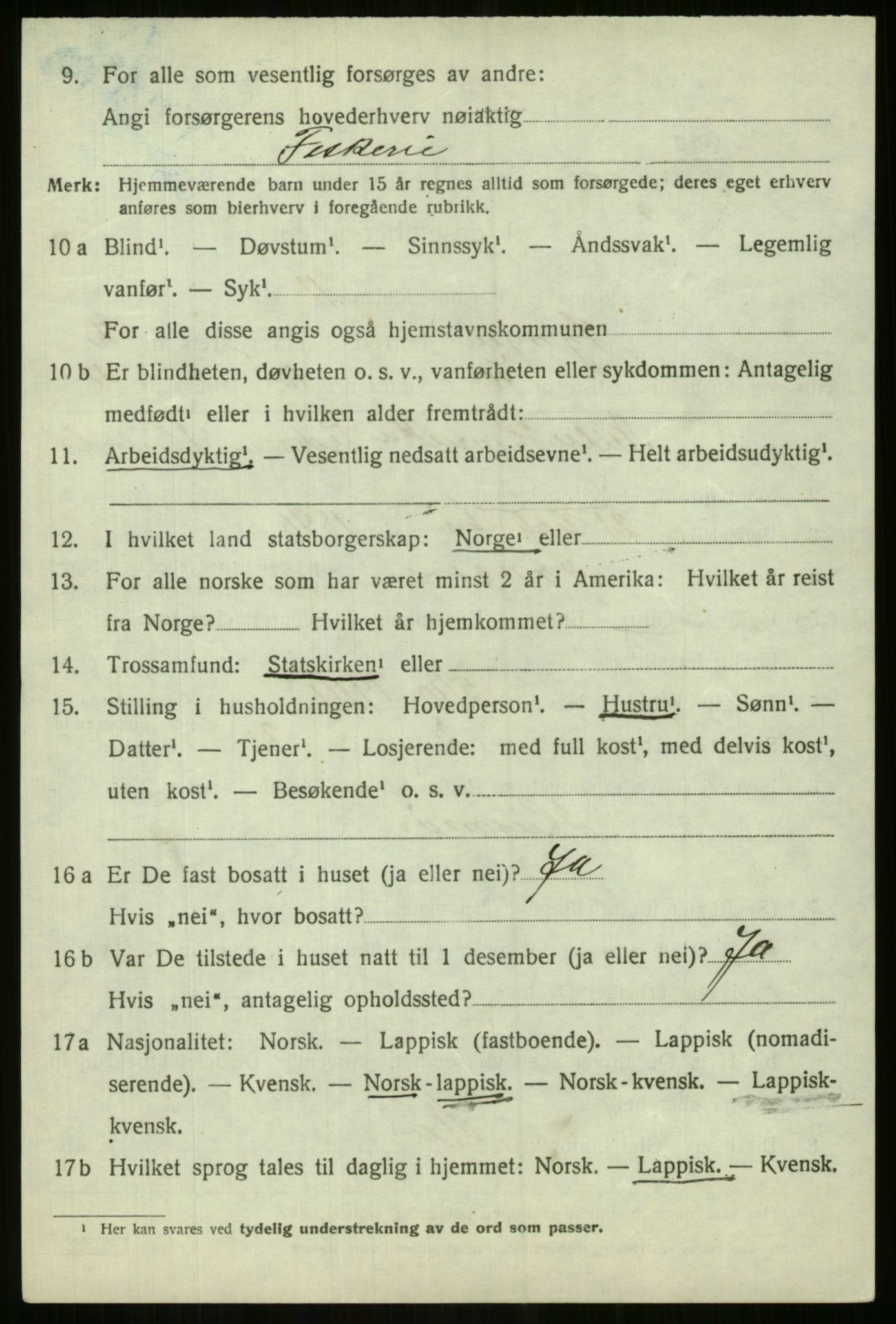 SATØ, Folketelling 1920 for 1938 Lyngen herred, 1920, s. 3486