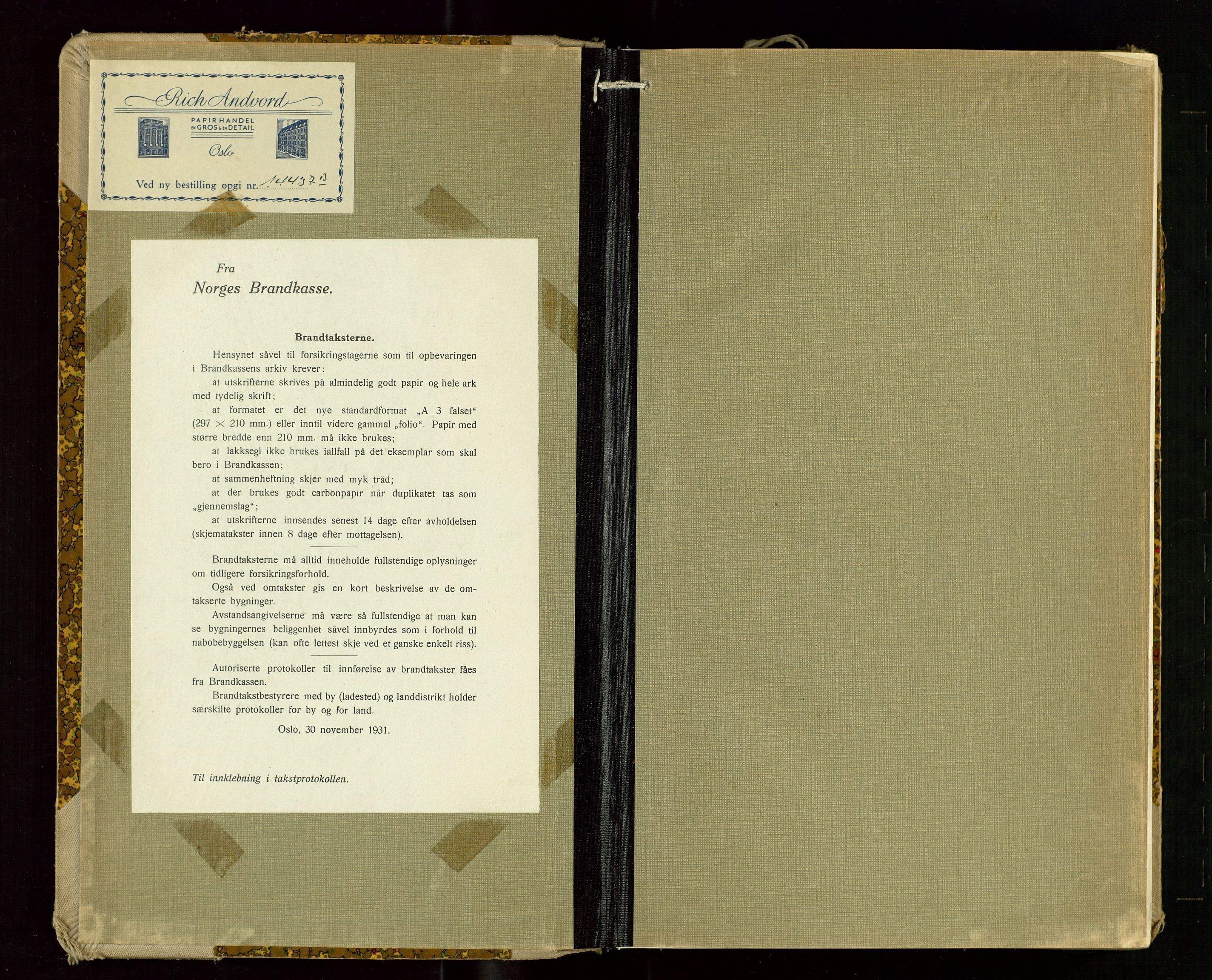 Klepp lensmannskontor, SAST/A-100163/Gob/L0006: "Branntakstprotokoll", 1944-1948