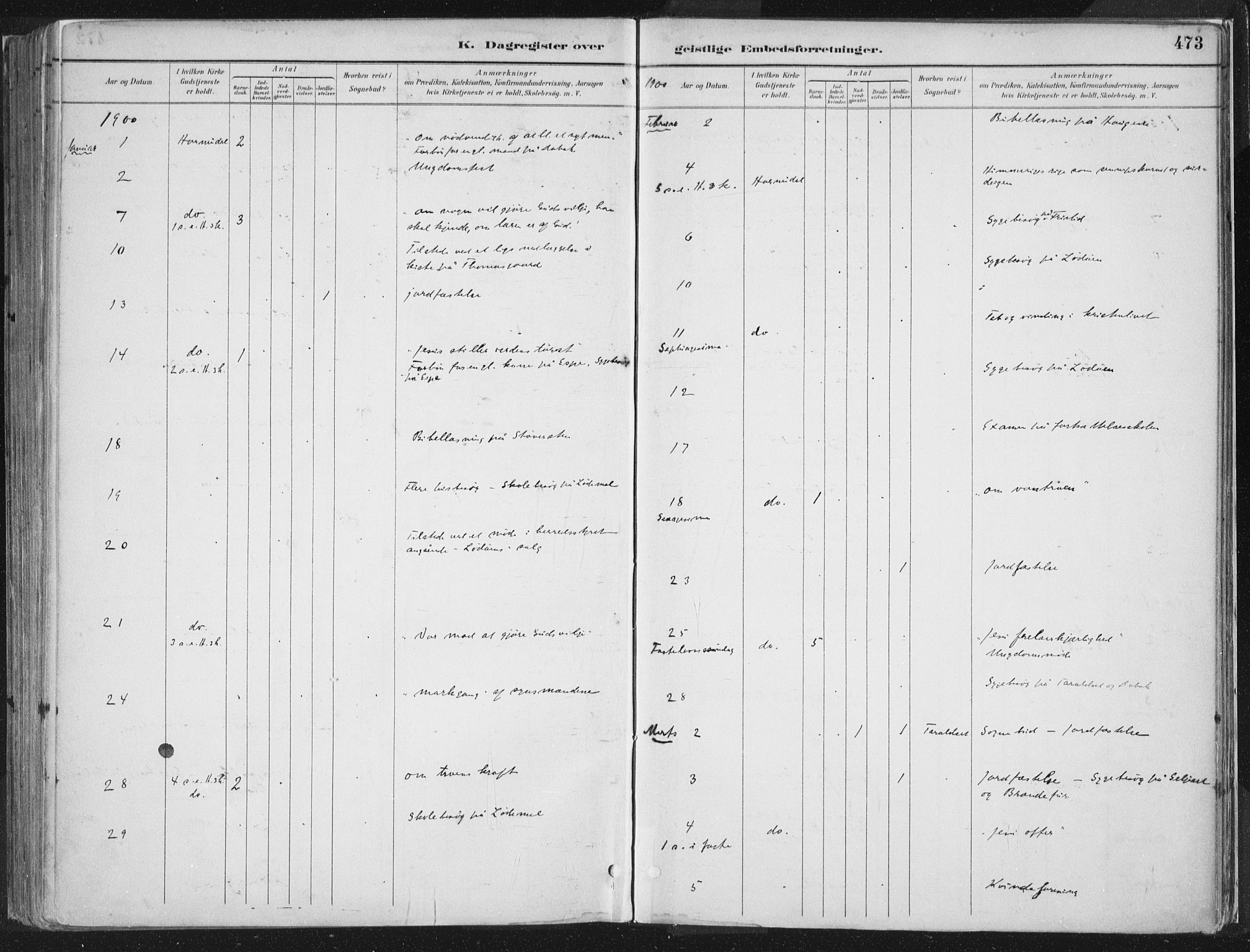 Hornindal sokneprestembete, SAB/A-82401/H/Haa/Haaa/L0003/0002: Ministerialbok nr. A 3B, 1885-1917, s. 473