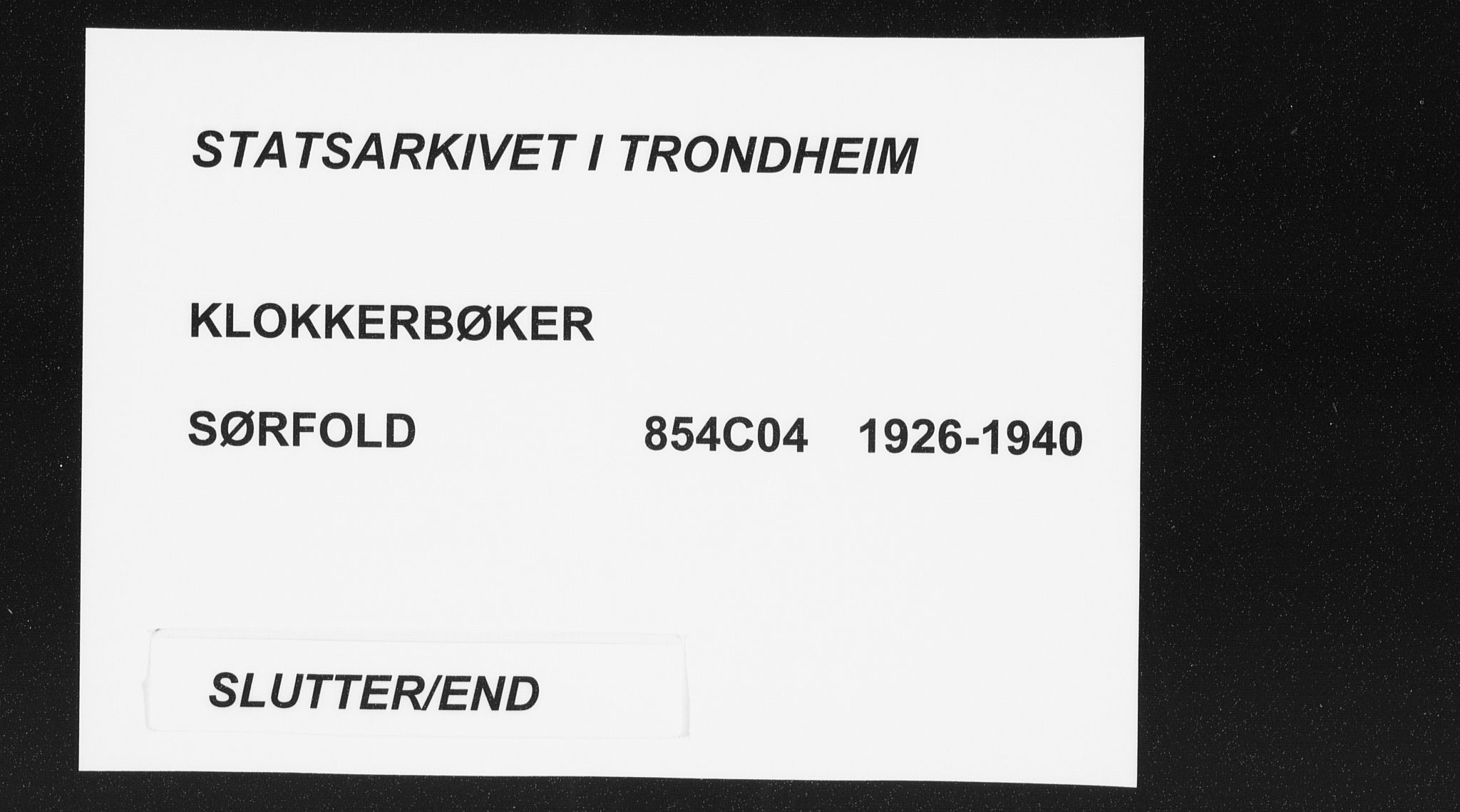 Ministerialprotokoller, klokkerbøker og fødselsregistre - Nordland, AV/SAT-A-1459/854/L0788: Klokkerbok nr. 854C04, 1926-1940