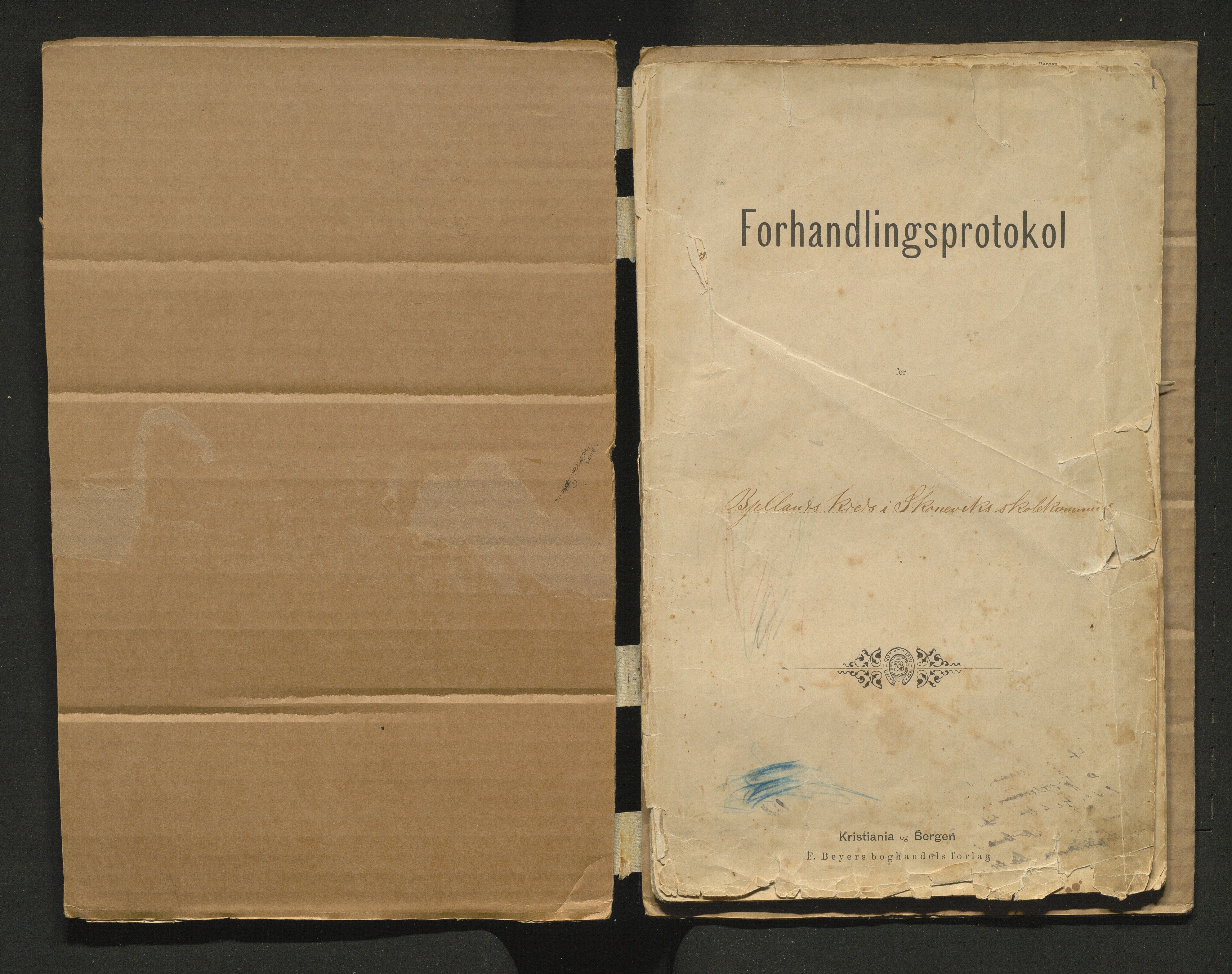 Skånevik kommune. Skulestyret, IKAH/1212-211/A/Aa/L0001a: Møtebok for Skånevik skulestyre, 1890-1911