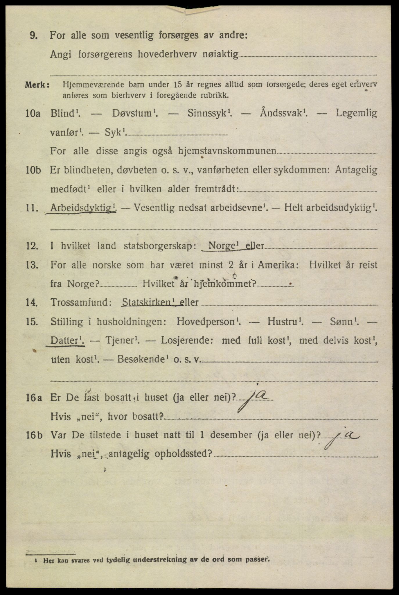 SAK, Folketelling 1920 for 0929 Åmli herred, 1920, s. 2718