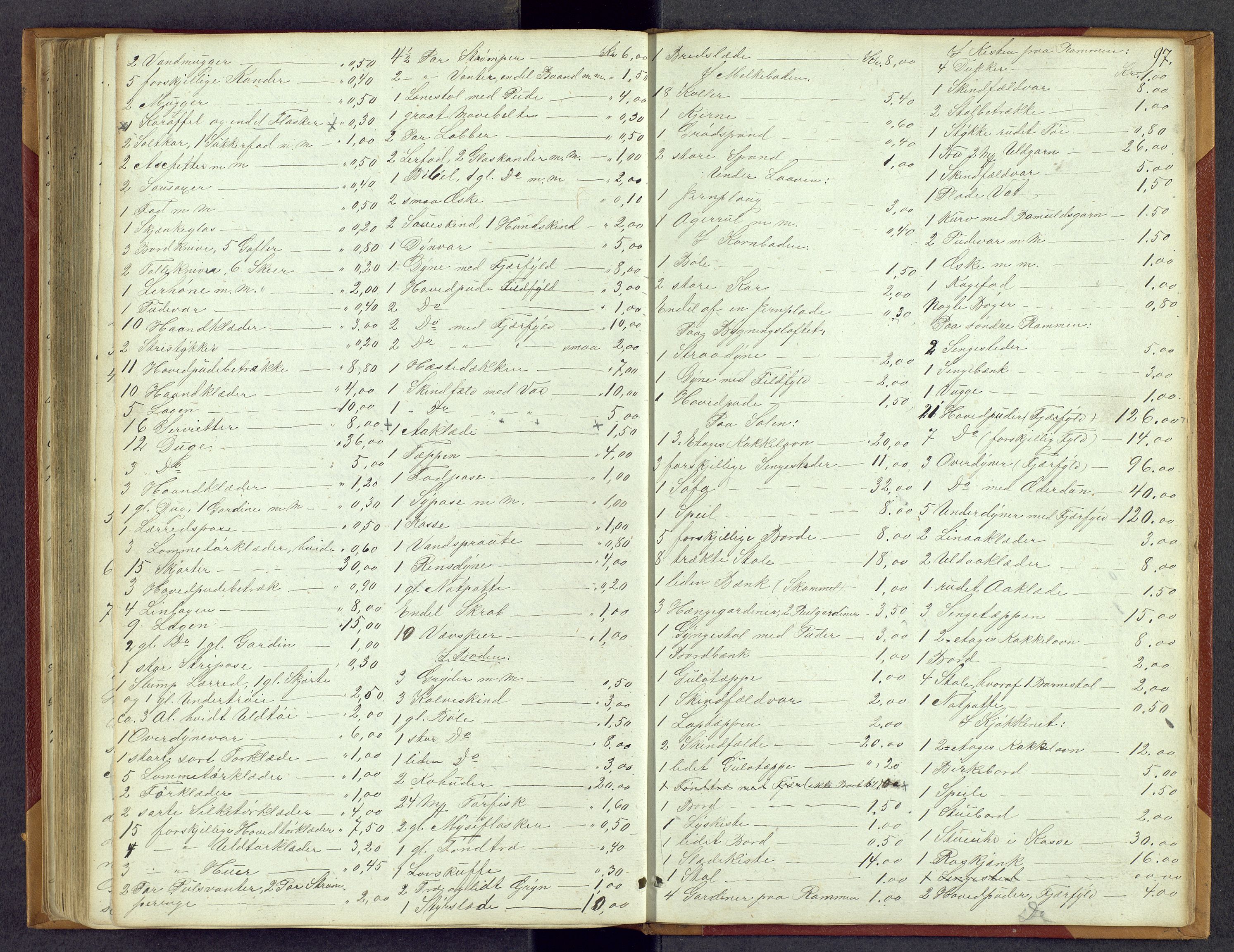 Mellom-Gudbrandsdal sorenskriveri, AV/SAH-TING-038/J/Jb/L0001: Skifteregistreringsprotokoll, 1849-1880, s. 97