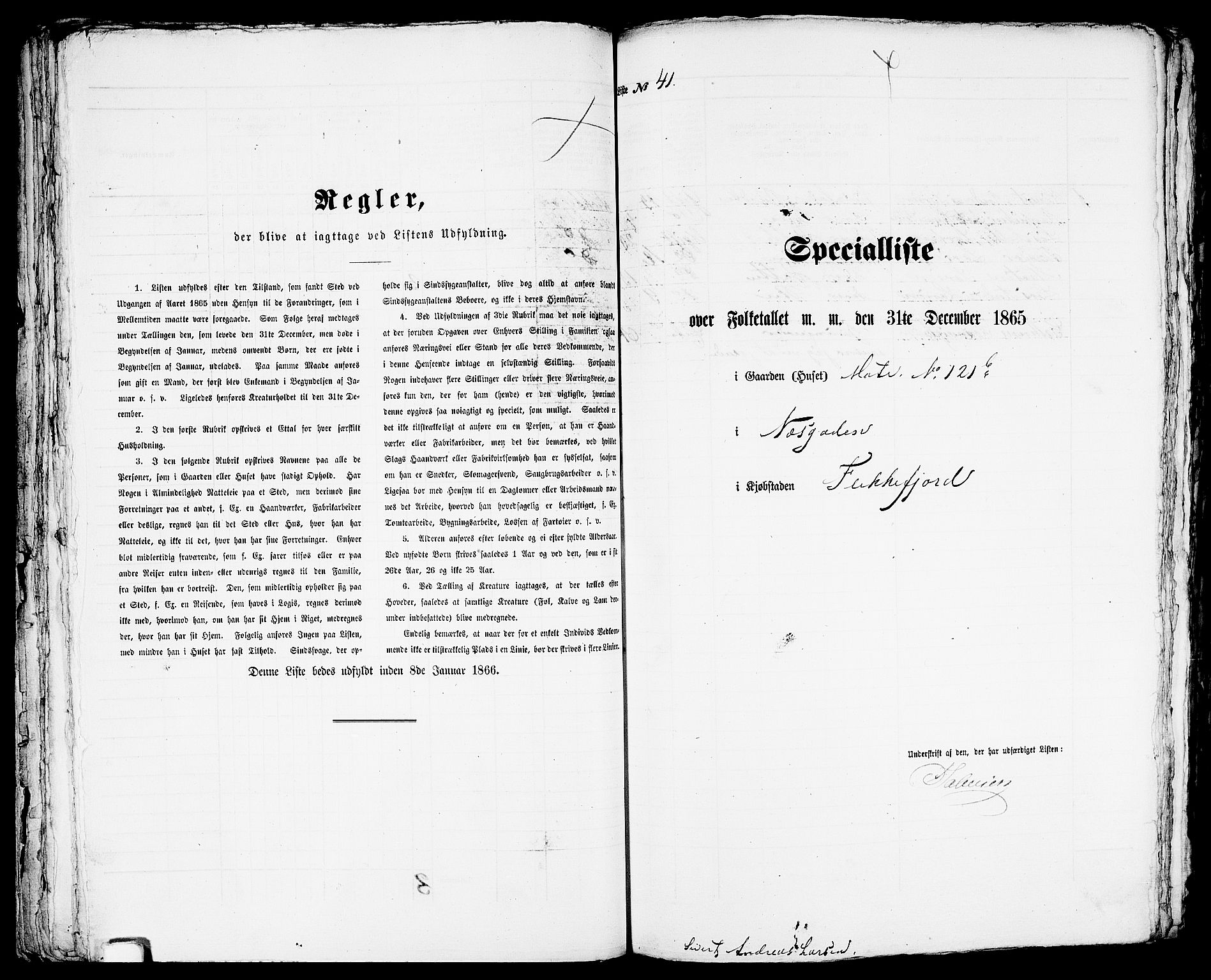 RA, Folketelling 1865 for 1004B Flekkefjord prestegjeld, Flekkefjord kjøpstad, 1865, s. 88