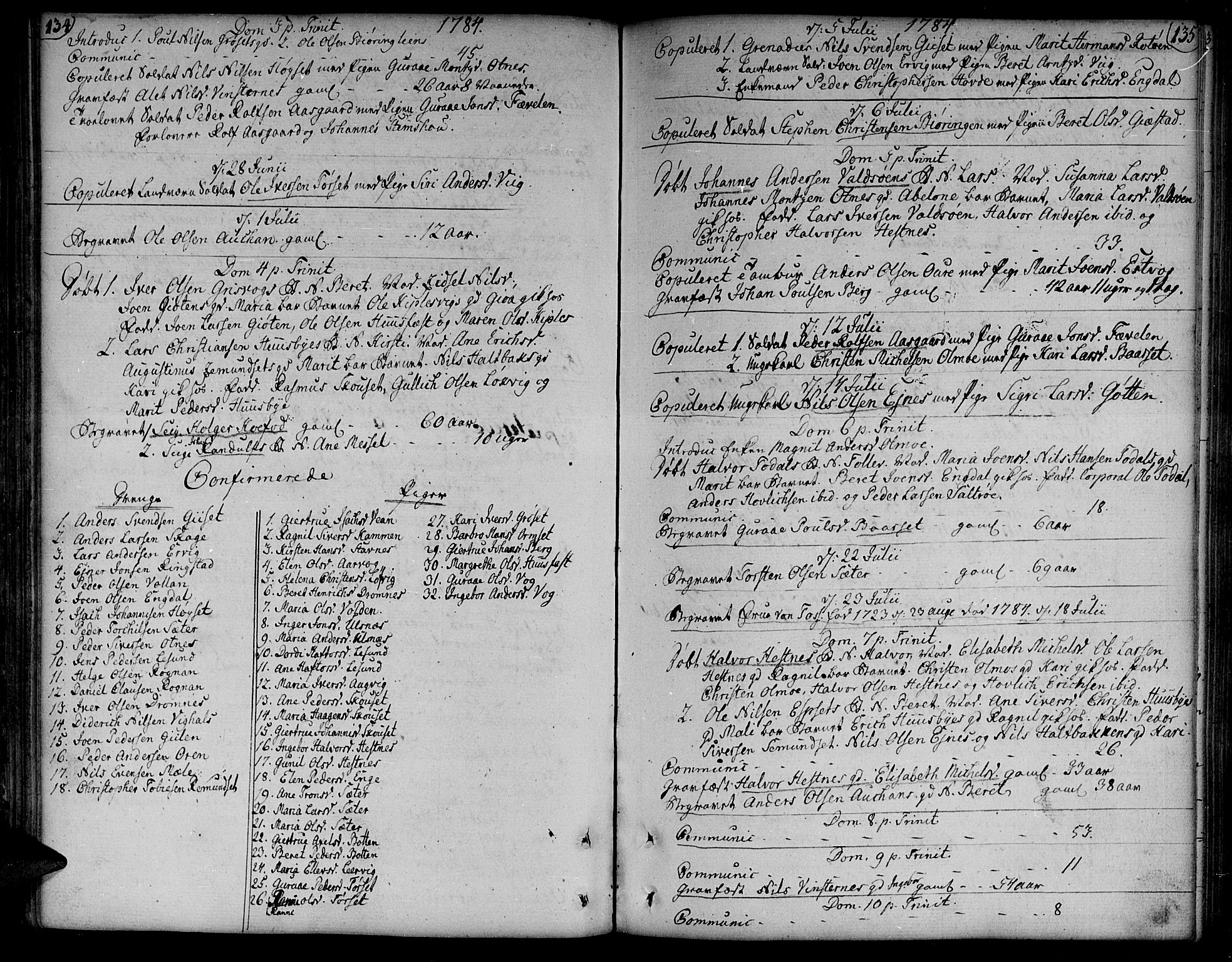 Ministerialprotokoller, klokkerbøker og fødselsregistre - Møre og Romsdal, AV/SAT-A-1454/578/L0902: Ministerialbok nr. 578A01, 1772-1819, s. 134-135