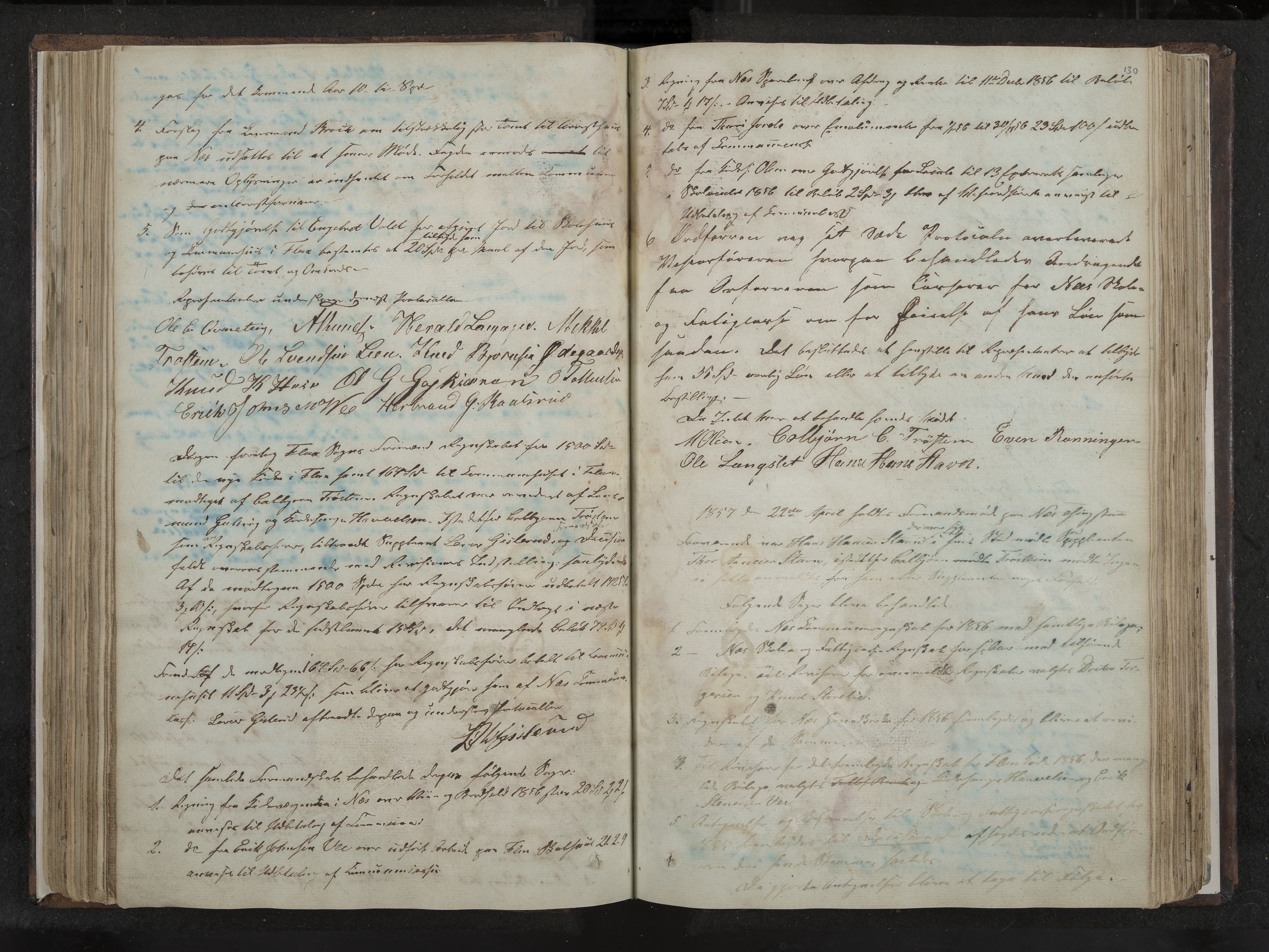 Nes formannskap og sentraladministrasjon, IKAK/0616021-1/A/Aa/L0001: Møtebok med register, 1838-1875, s. 130