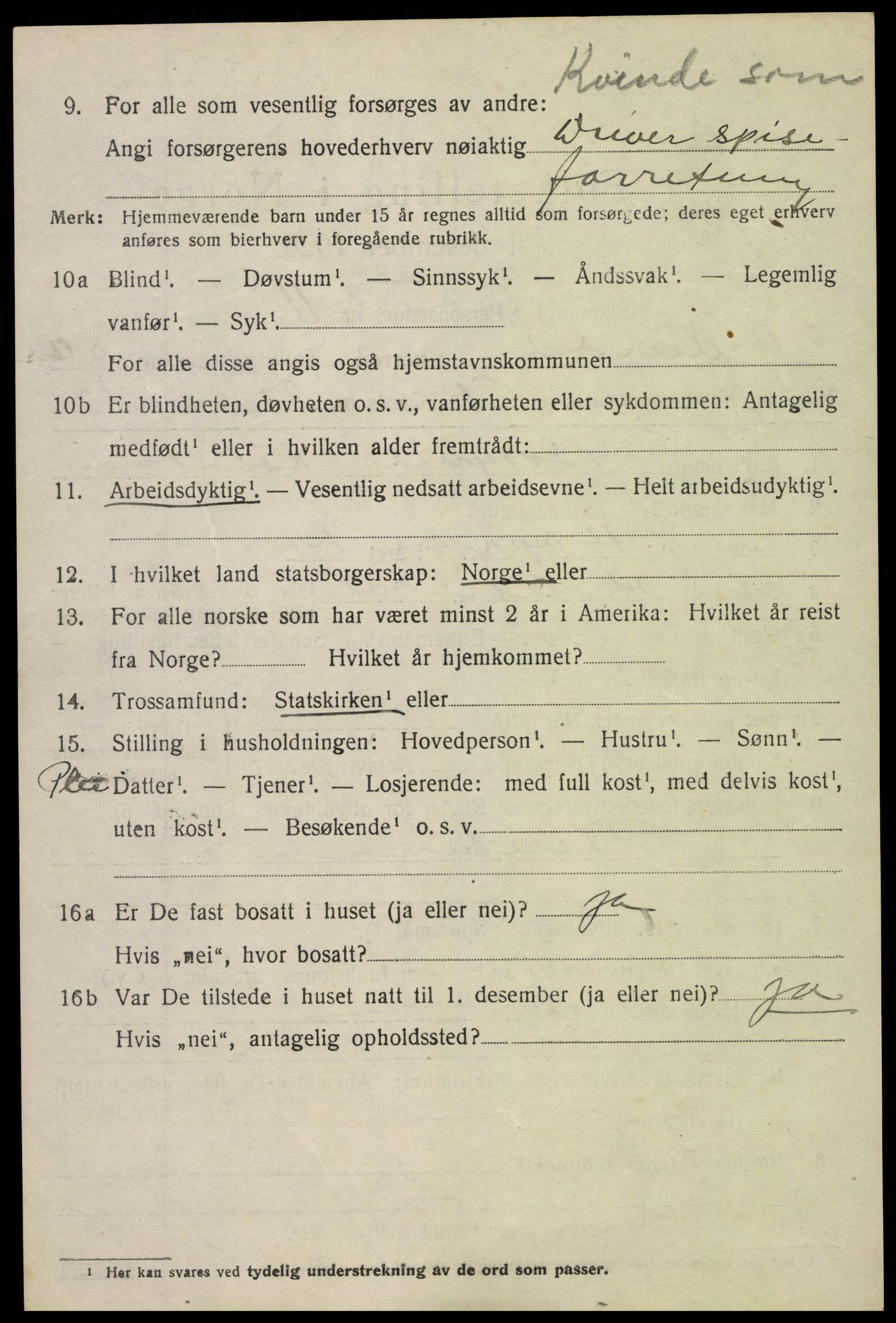 SAH, Folketelling 1920 for 0542 Nord-Aurdal herred, 1920, s. 4761